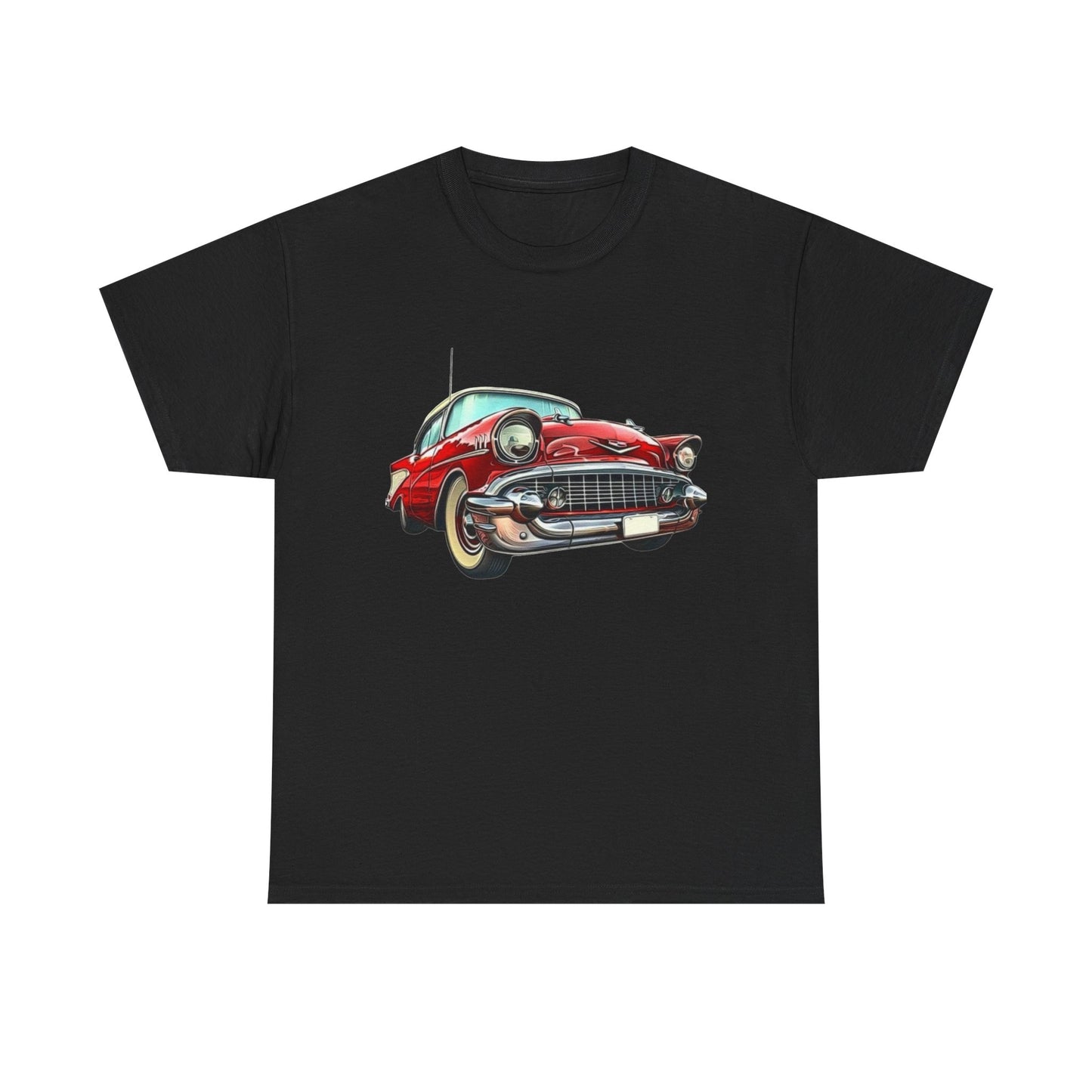57 Chevy Retro Classic Car Graphic T Shirt NEW Unisex Heavy Cotton Tee
