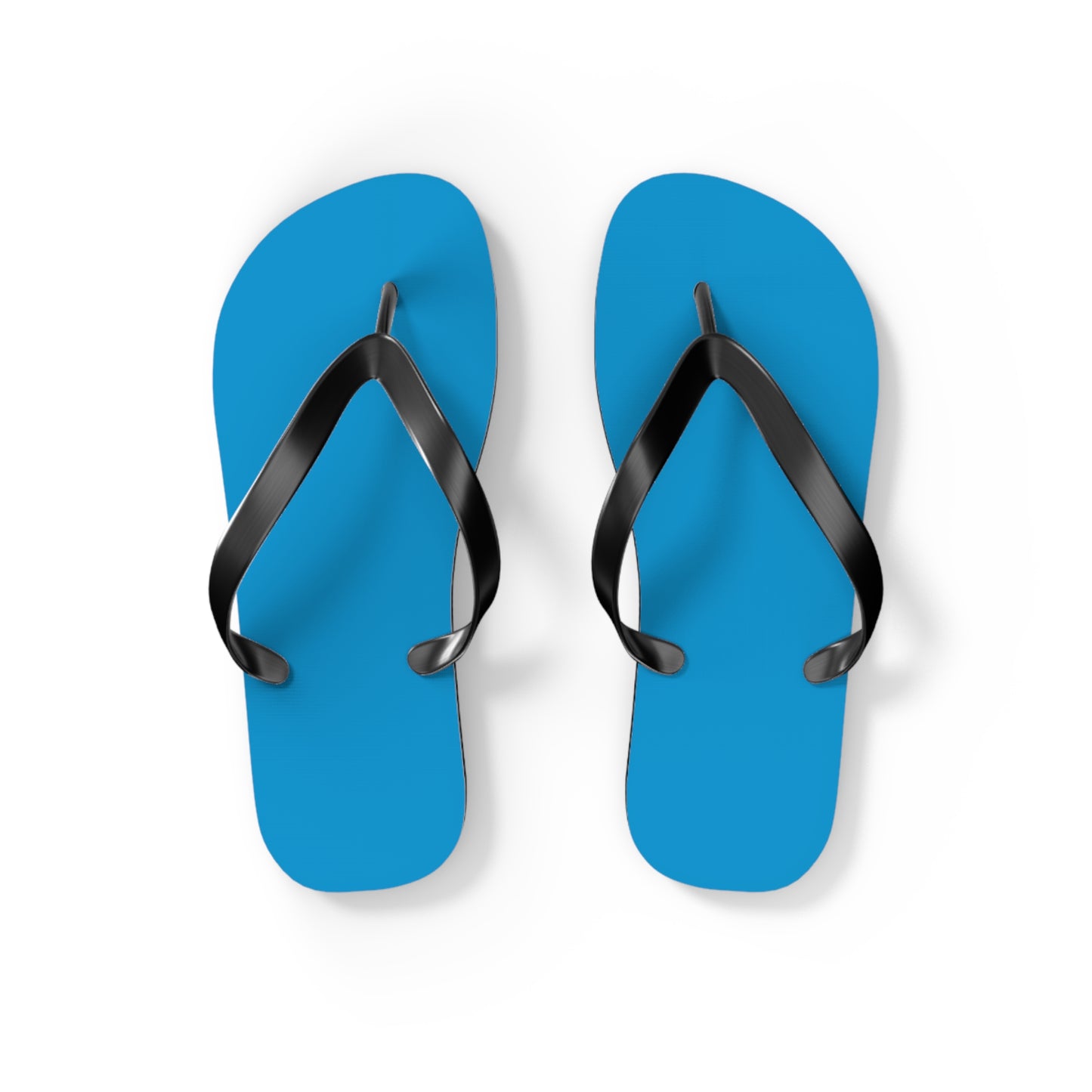 Neon Blue Flip Flops, Sandals Slides, Summer Footwear, Brand New