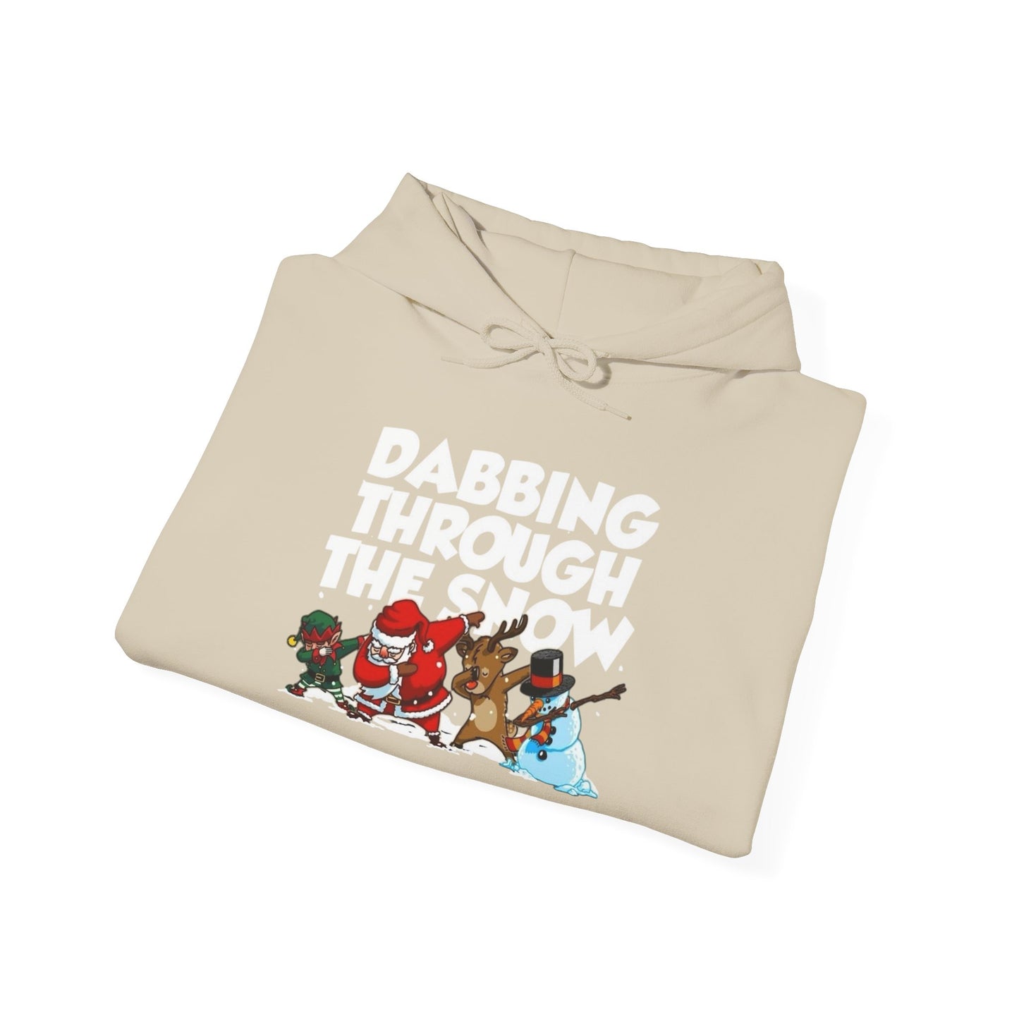 Dabbing Through The Snow Christmas Graphic Hoodie Heavy Blend™ Hooded Sweatshirt