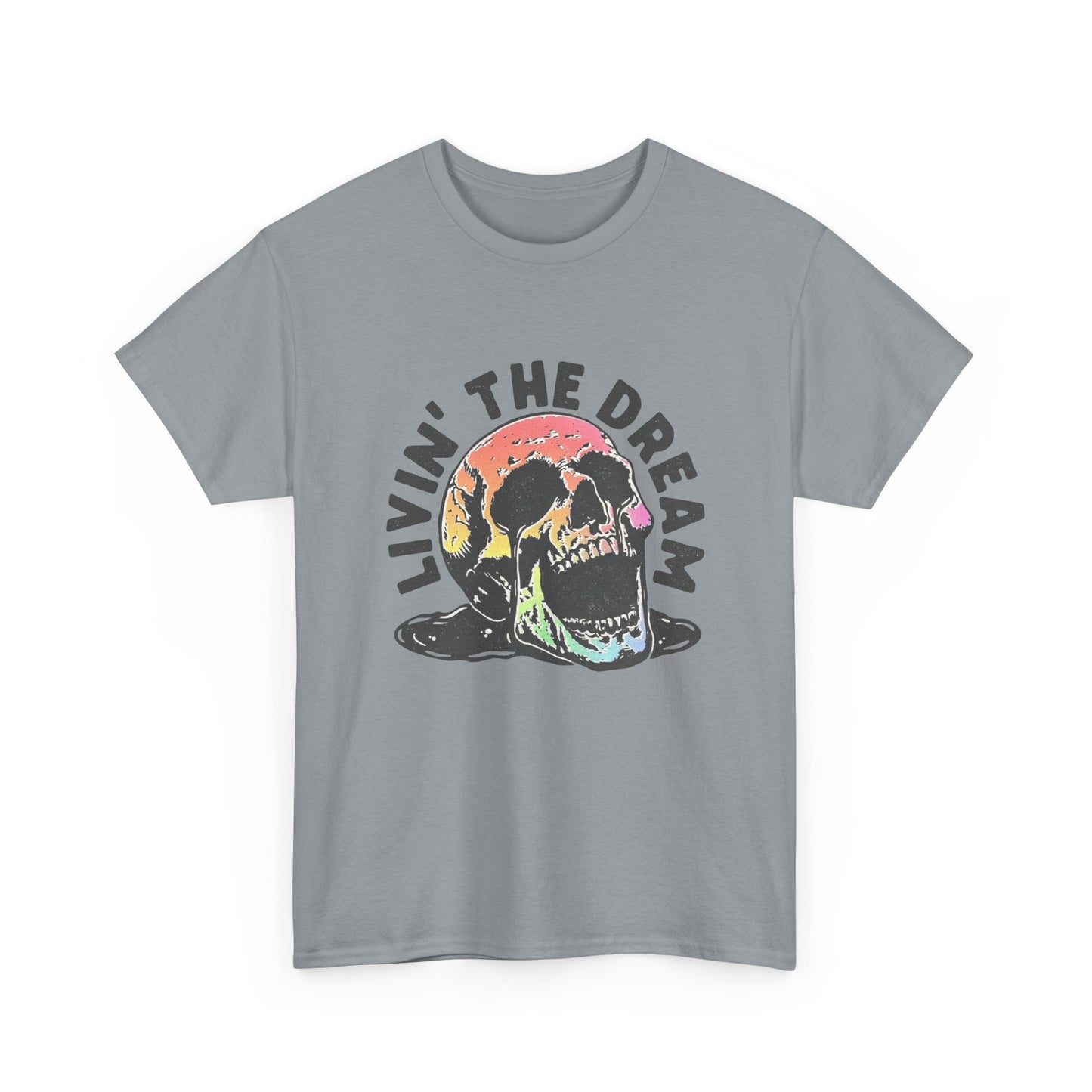Living The Dream Graphic T Shirt ADULT NEW Heavy Cotton Tee