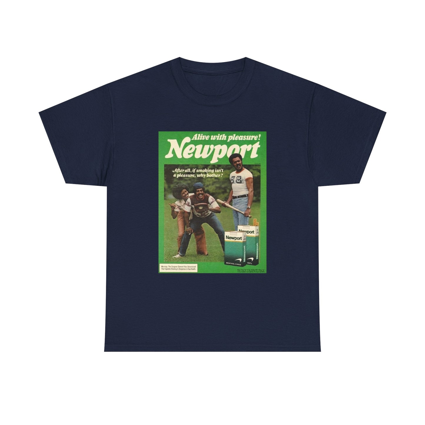 Newport T-shirt vintage cigarette menthol graphic Unisex Heavy Cotton Tee