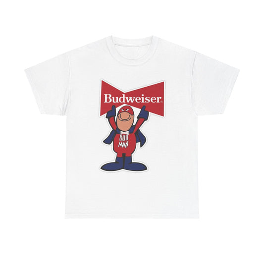 Budman Graphic T Shirt Vintage Logo Funny Beers Unisex Heavy Cotton Tee