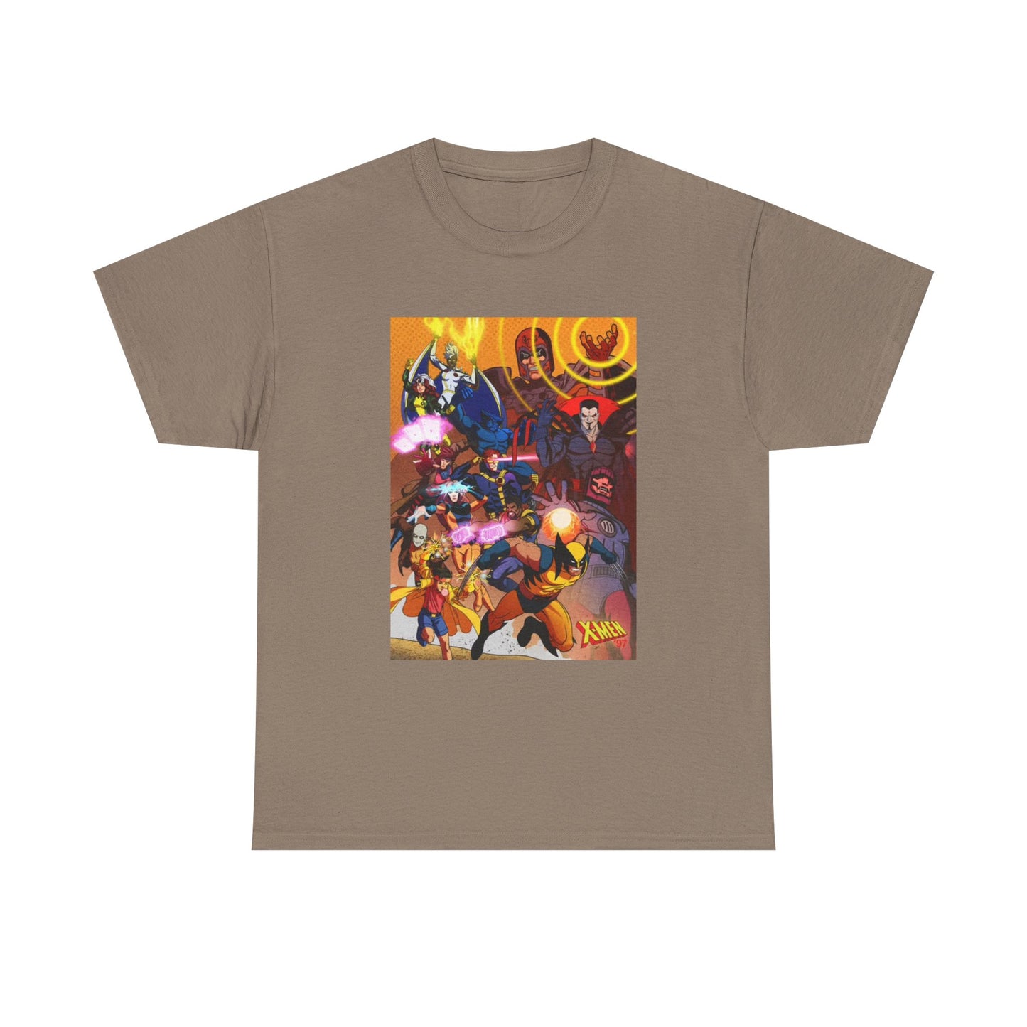 Cartoon Graphic Tee Xmen Comic Book Retro Vintage Tee Unisex Heavy Cotton Tee