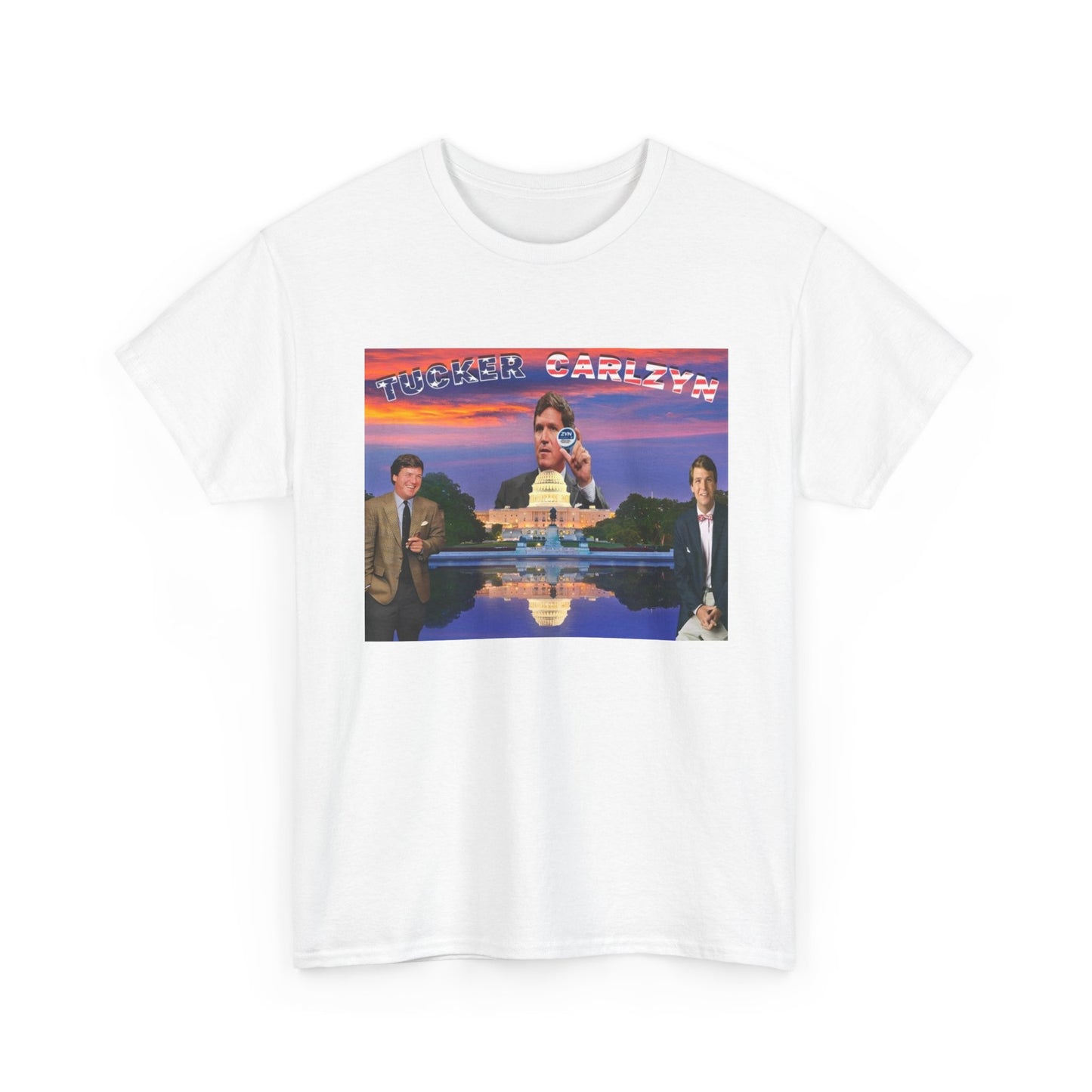 Tucker Carlson Tshirt Funny Trump gillis Nelk Unisex Heavy Comfy Tee retro