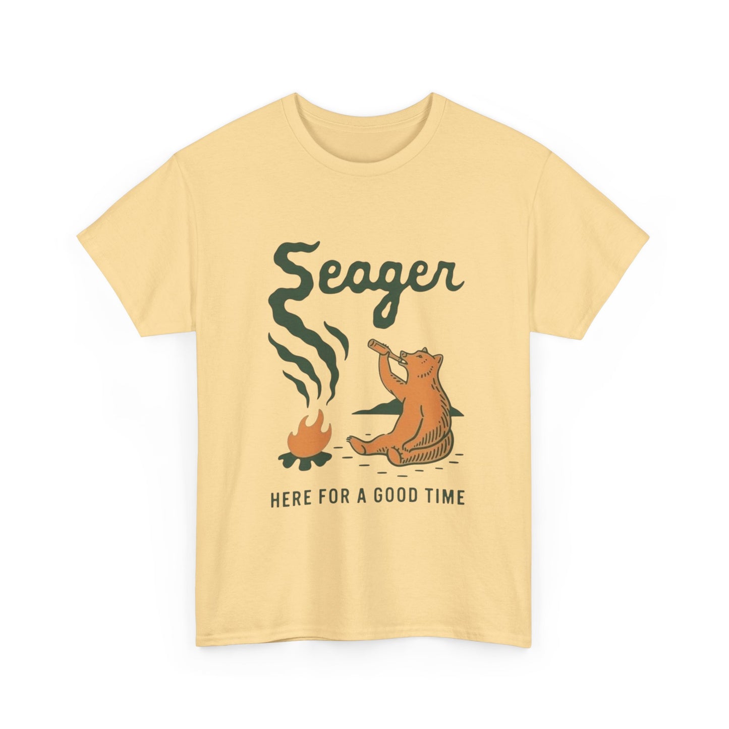 Seager Here For A Good Time Graphic T Shirt Unisex Heavy Cotton Tee