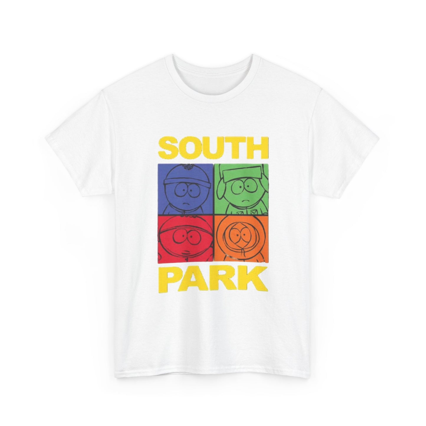 South Park T-shirt cartoon retro graphic gaming Unisex Heavy Cotton Tee