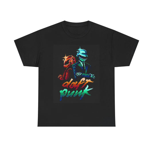 Daft Punk Graphic T Shirt Vintage EDM Retro Poster Unisex Heavy Cotton Tee