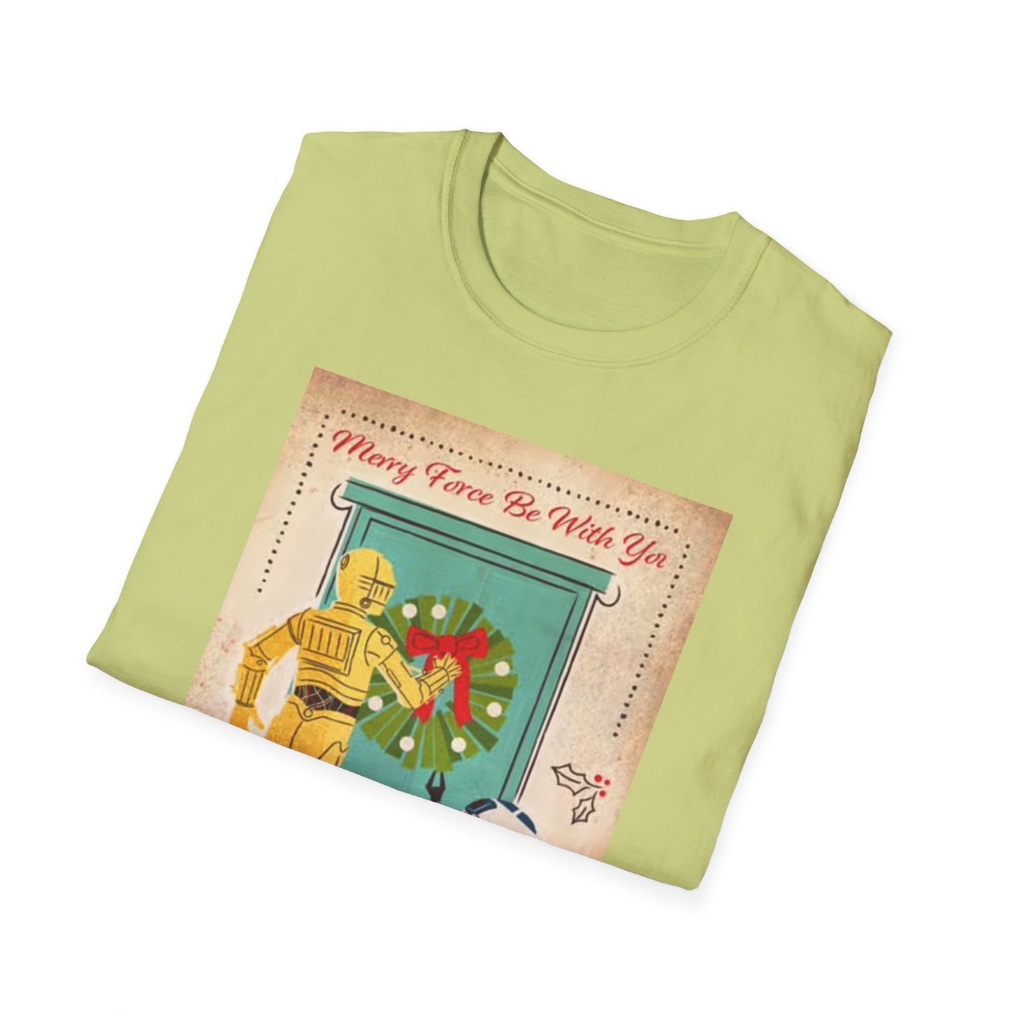 Merry Force Be With You Graphic T Shirt Vintage Star wars Christmas holidays