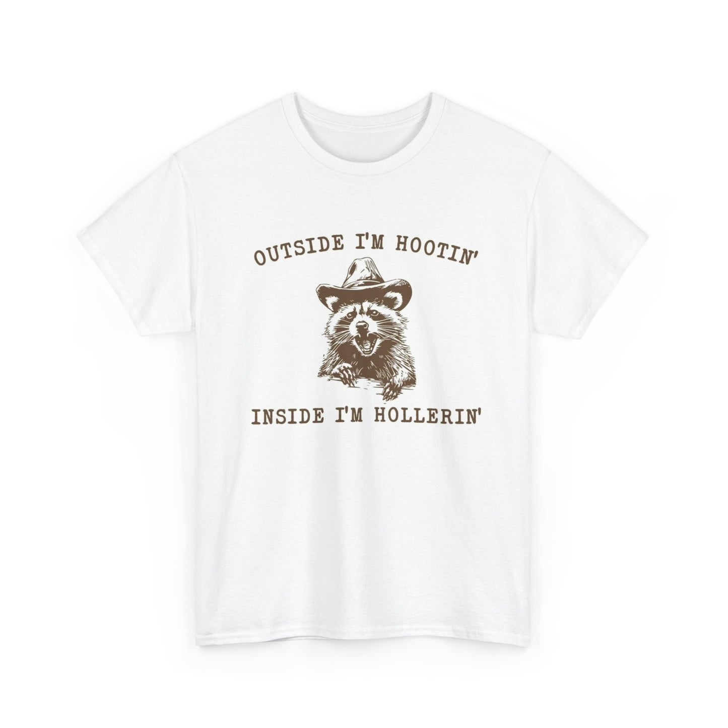 Inside Im Hollerin Funny Graphic T Shirt Unisex Heavy Cotton Tee