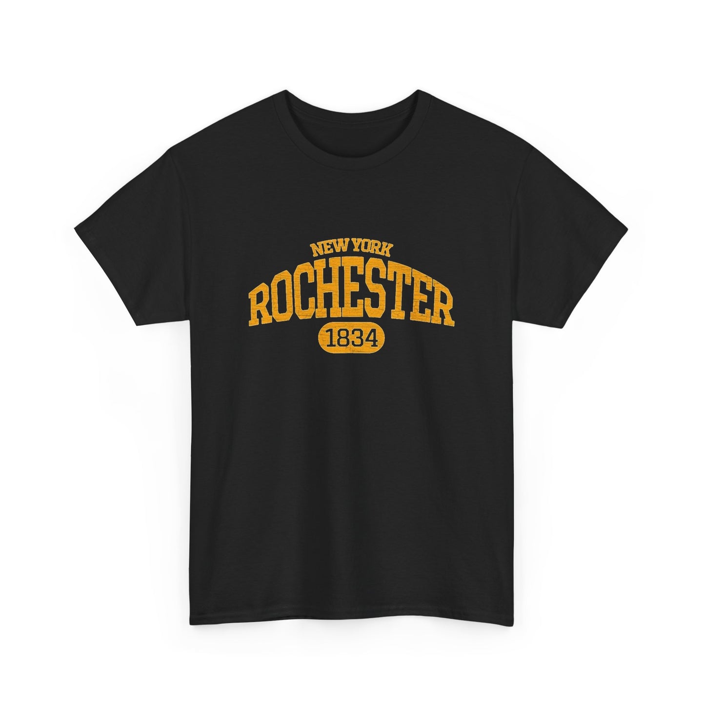 New York Rochester Retro Graphic T Shirt Men's Heavy Cotton Tee - Quality - Modern True to Size
