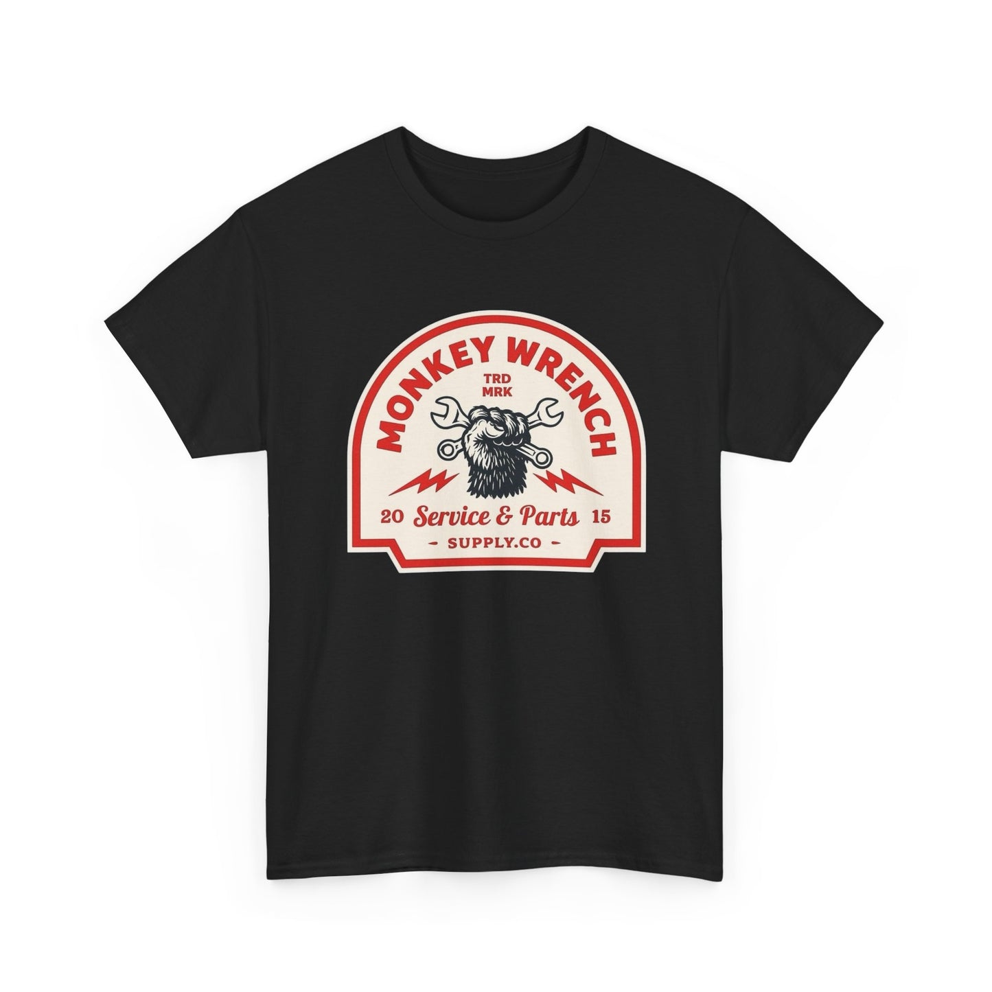 Monkey Wrench Graphic T Shirt Unisex Heavy Cotton Tee