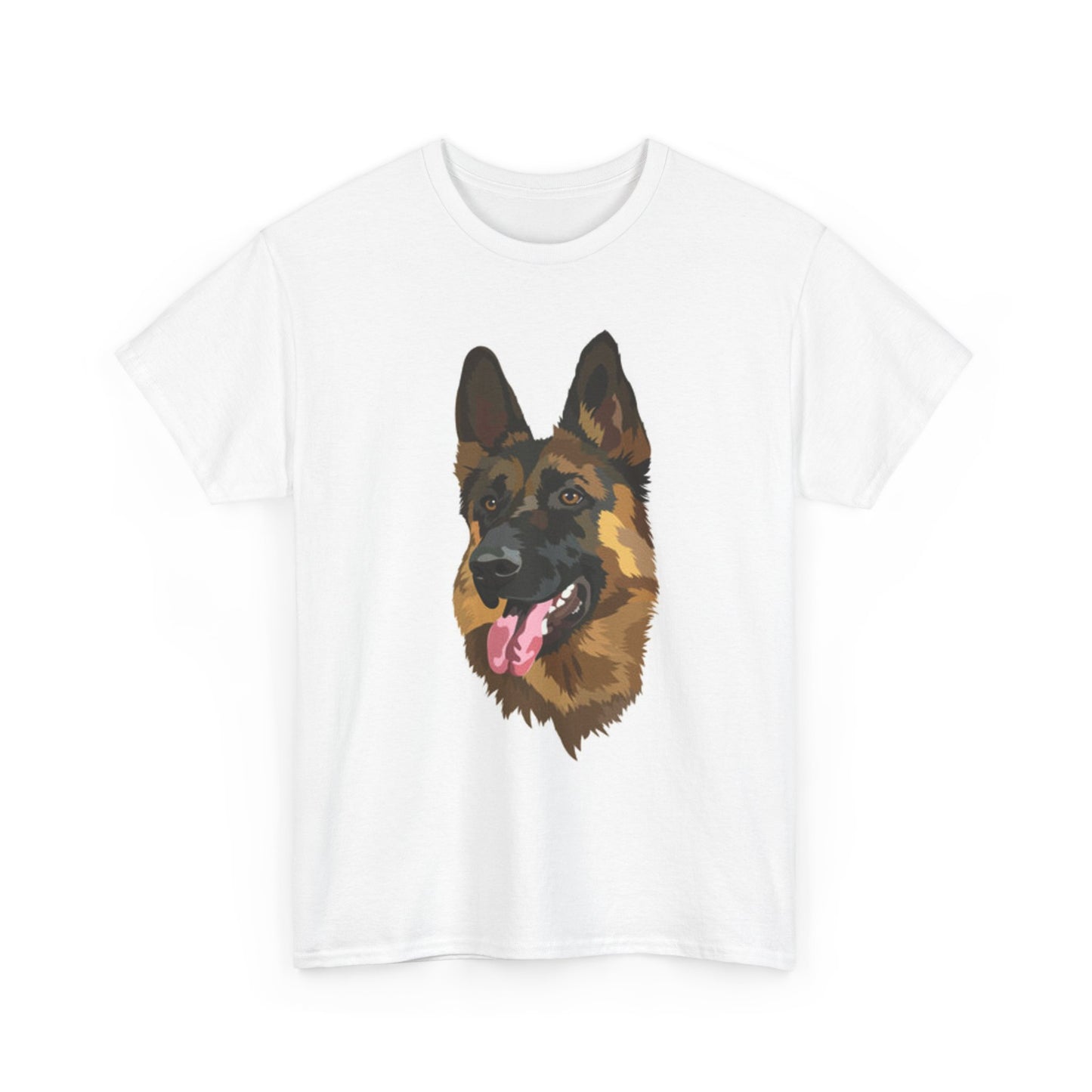 German Shepard Graphic T Shirt Funny Unisex Heavy Cotton Tee