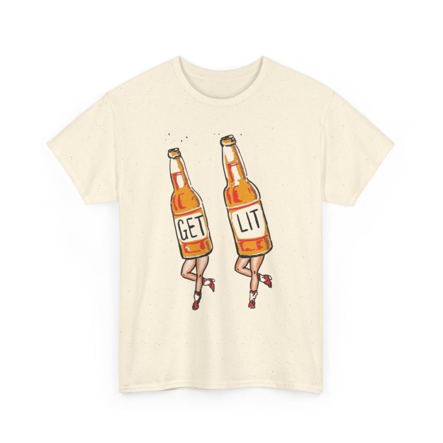 Get Lit Funny Beers Graphic T Shirt NEW ADULT Tee