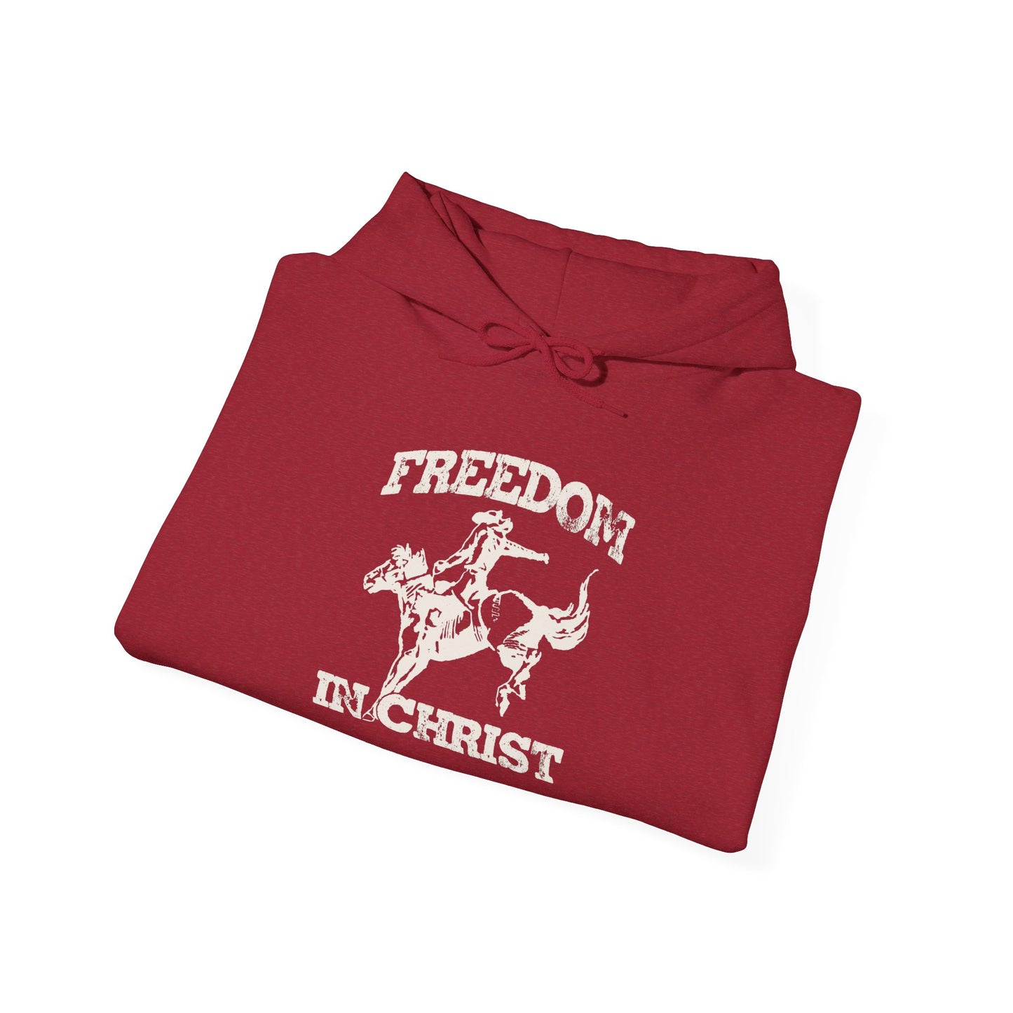 Freedom In Christ Graphic Hoodie Unisex Heavy Blend™ Hooded Sweatshirt