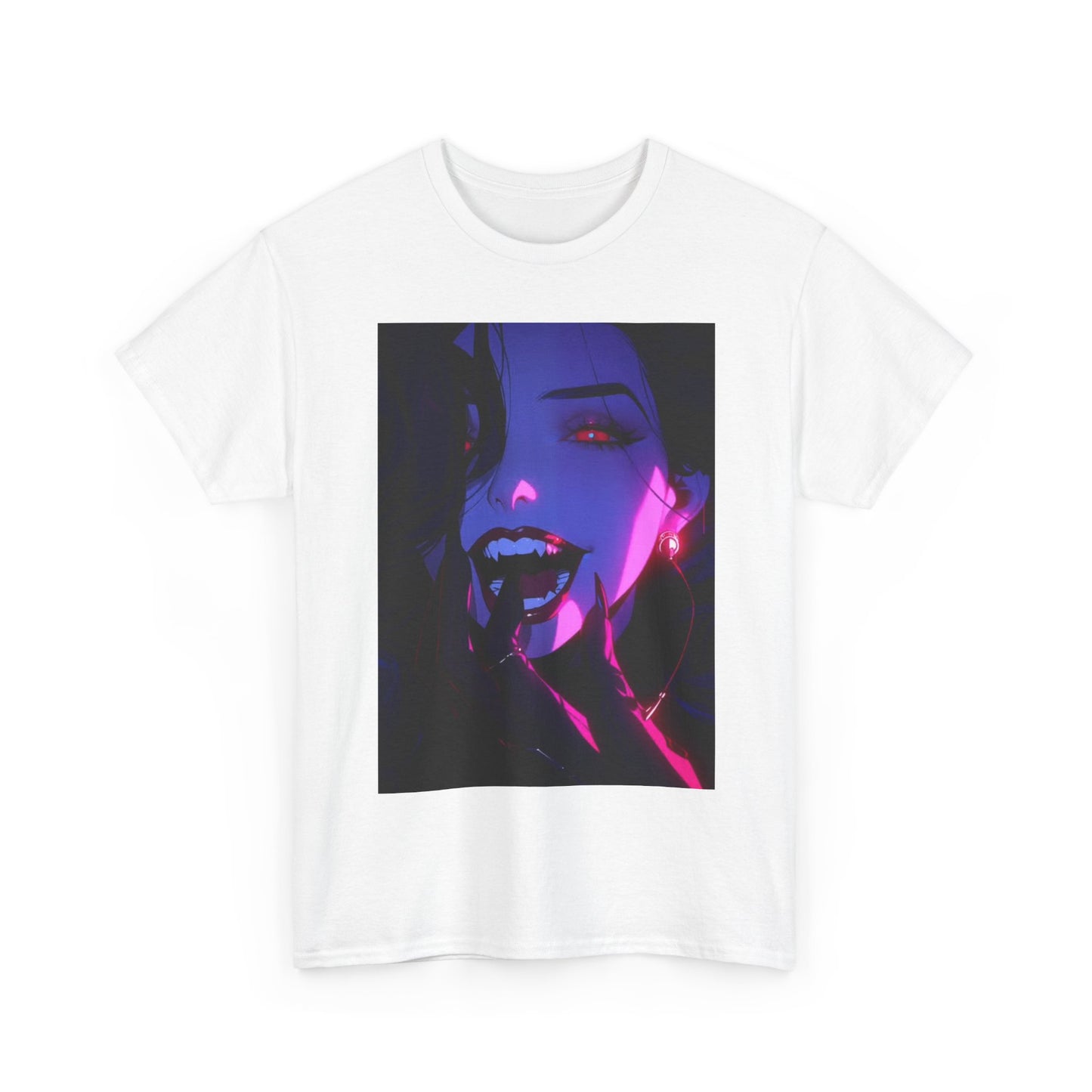 Waifu Anime T-shirt Girl Graphic Cartoon Retro Gaming Unisex Heavy Tee Gamer 8
