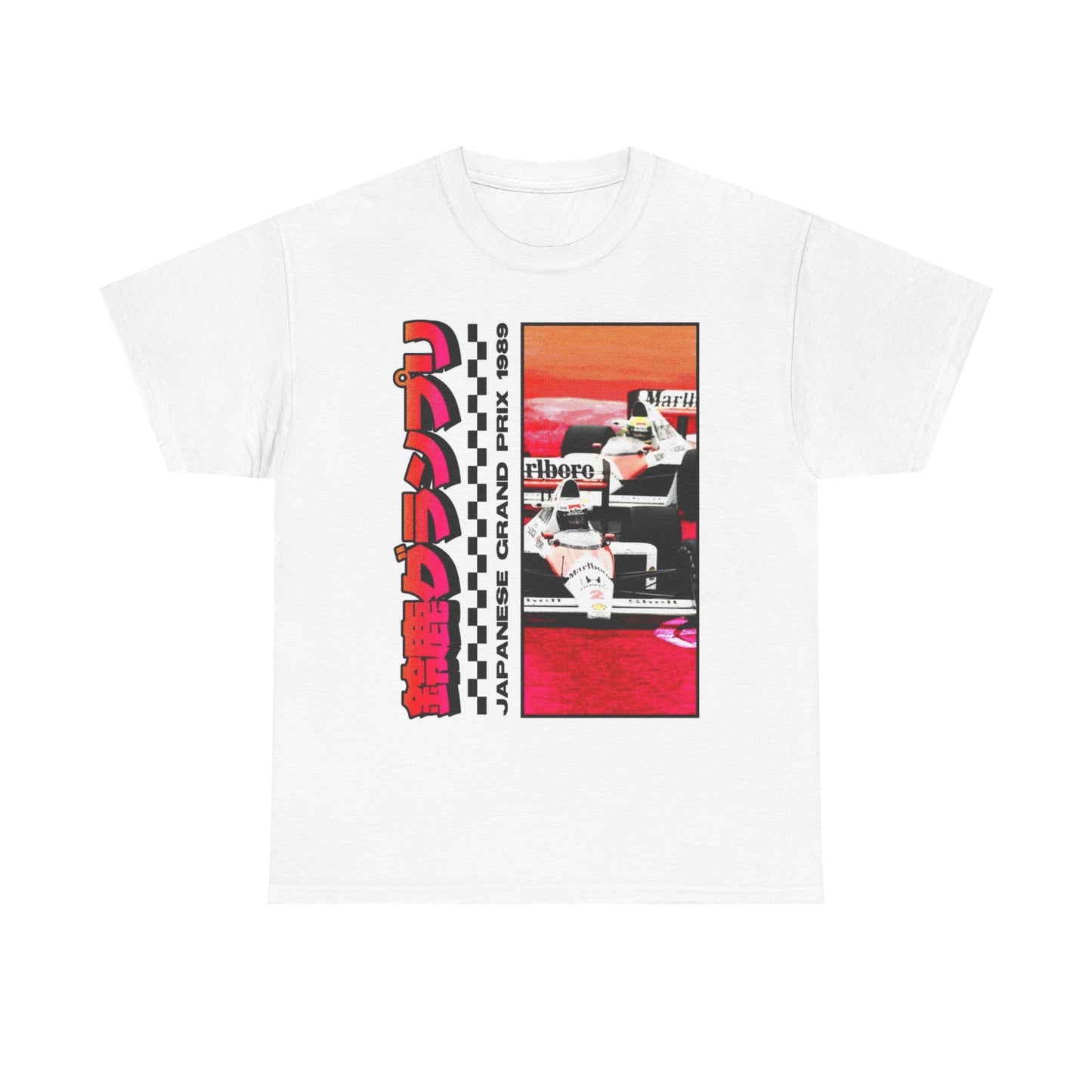 Japanese Gran Prix Racing Graphic T Shirt Vintage Unisex Heavy Cotton Tee