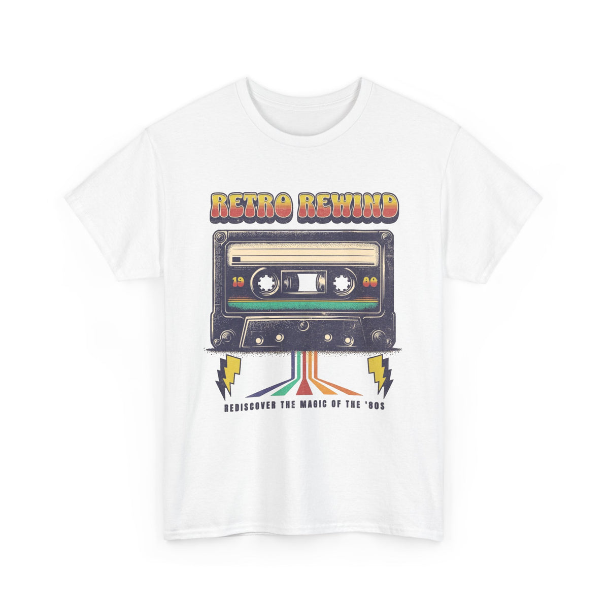 Retro Rewind Graphic T Shirt Men's  Heavy Cotton Tee
