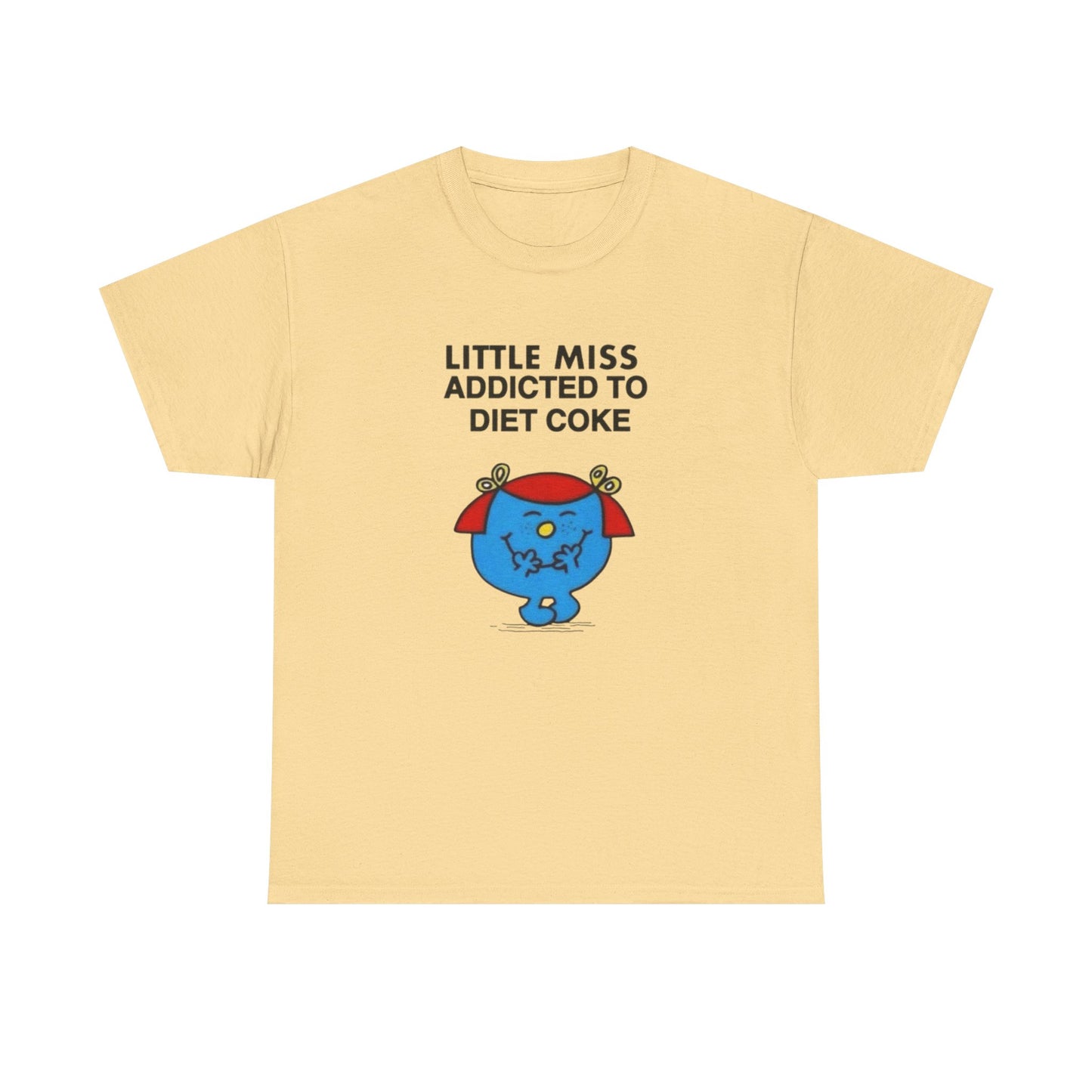 Little Miss Addicted To Diet Coke Graphic T Shirt Womens Heavy Cotton Tee