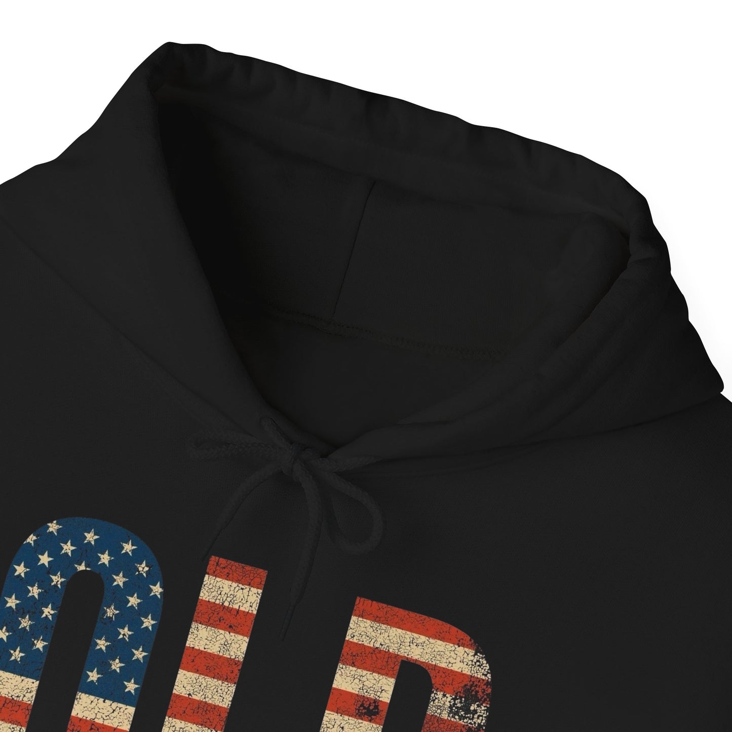 OLD American Flag Retro Graphic Hoodie Men's Heavy Blend™ Hooded Sweatshirt