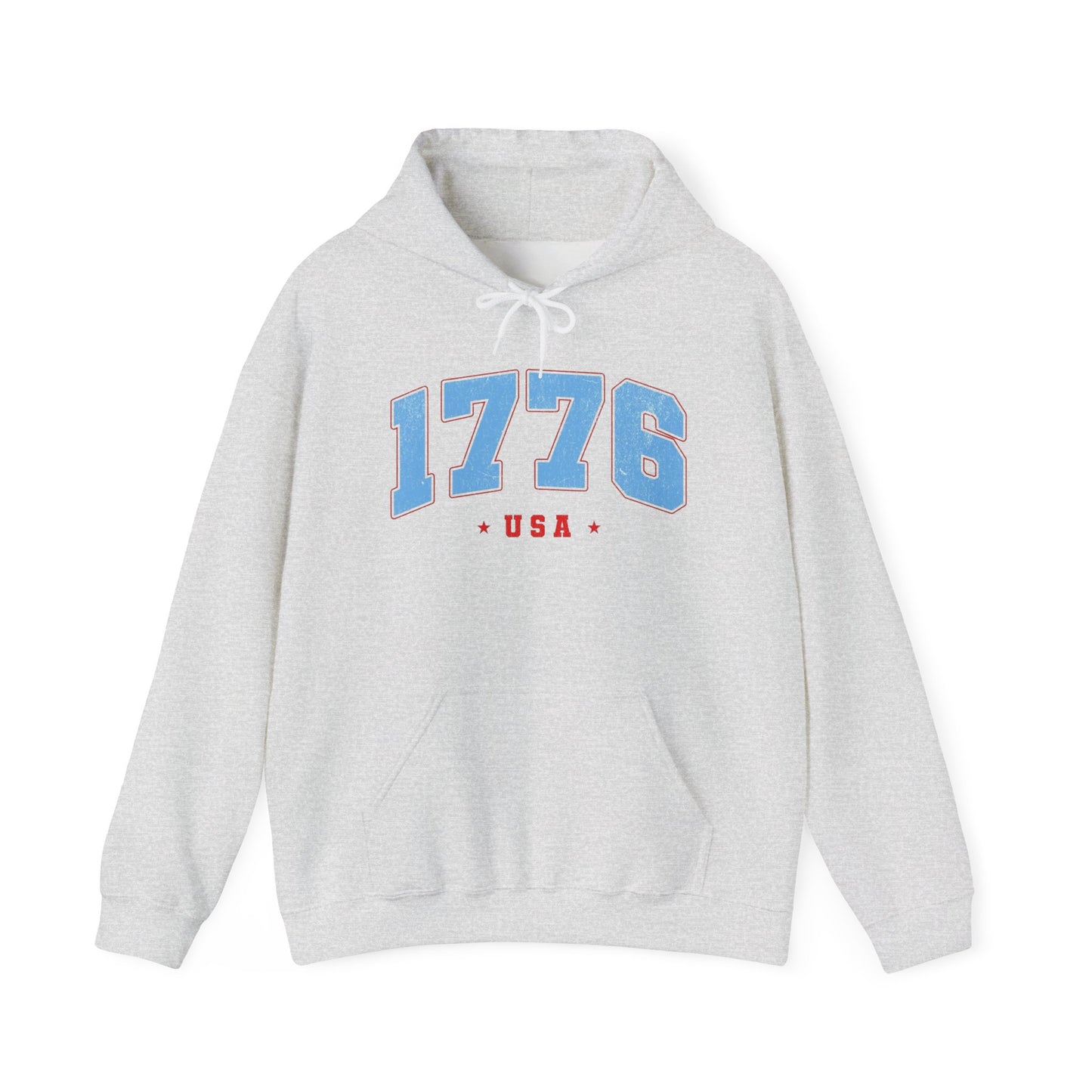 1776 USA Retro America Graphic Hoodie Men's Heavy Blend™ Hooded Sweatshirt