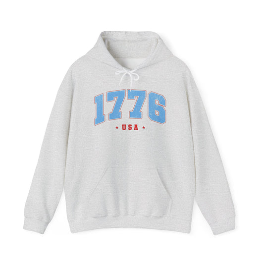 1776 USA Retro America Graphic Hoodie Men's Heavy Blend™ Hooded Sweatshirt