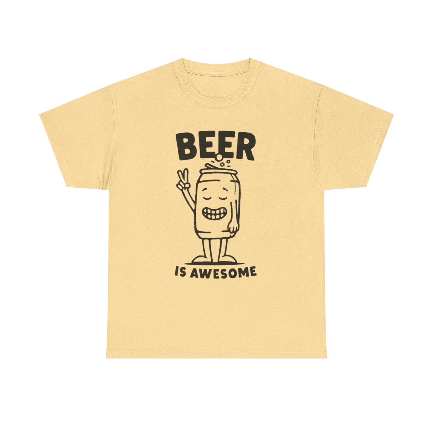 Beer Is Awesome Graphic T Shirt ADULT NEW