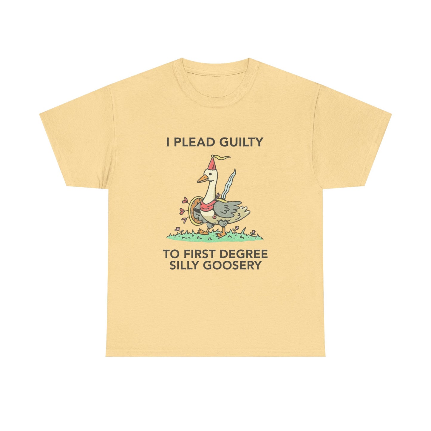 I Plead Guilty Silly Funny Graphic T Shirt Unisex Heavy Cotton Tee