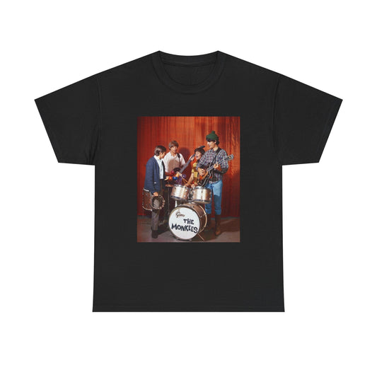 The Monkees Tshirt Vintage Rock 70s Retro Graphic Unisex Heavy Cotton Tee