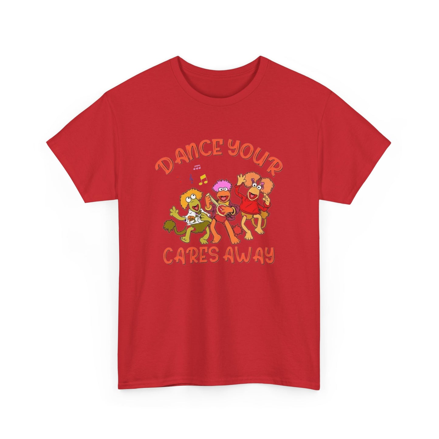 Dance Your Cares Away Fraggle Rock Graphic T Shirt NEW ADULT Tee