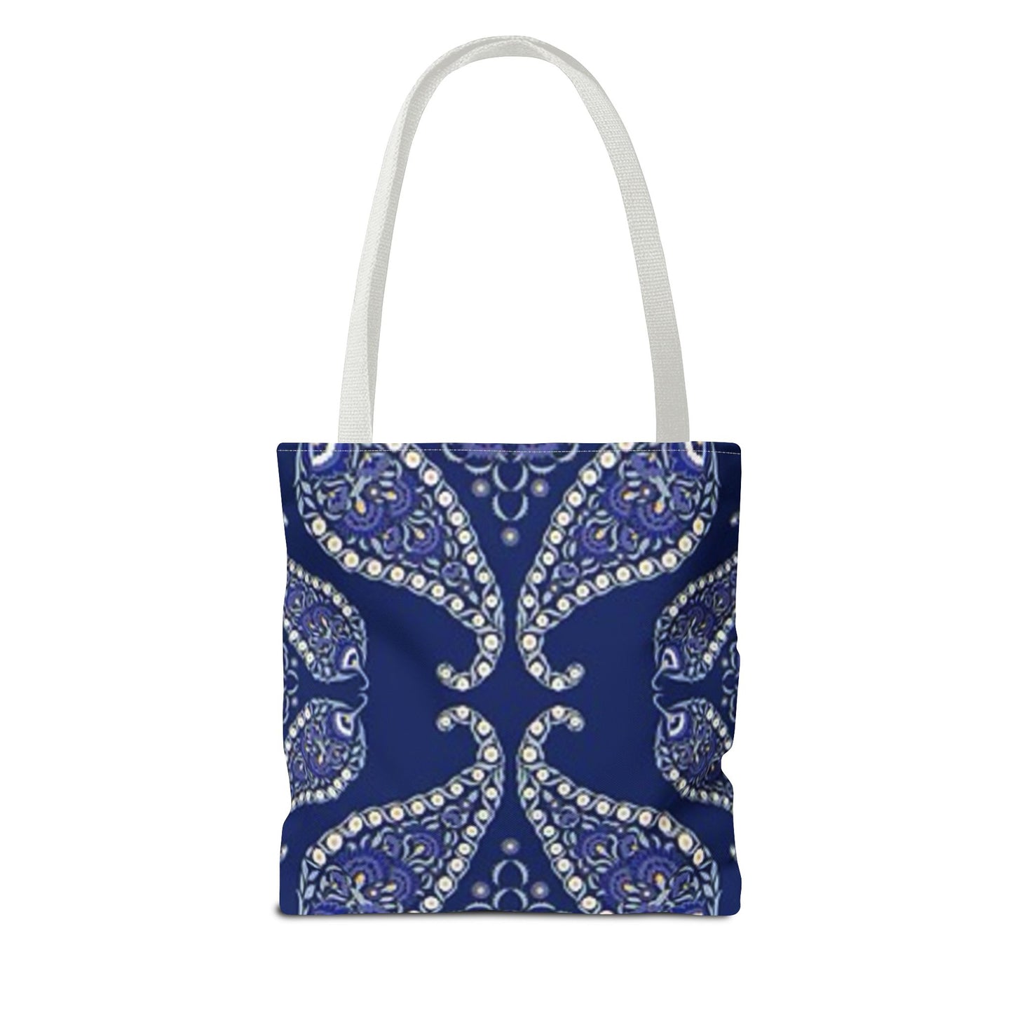 Blue And White Paisley Multi Color BRAND NEW MODERN Tote Bag (AOP)