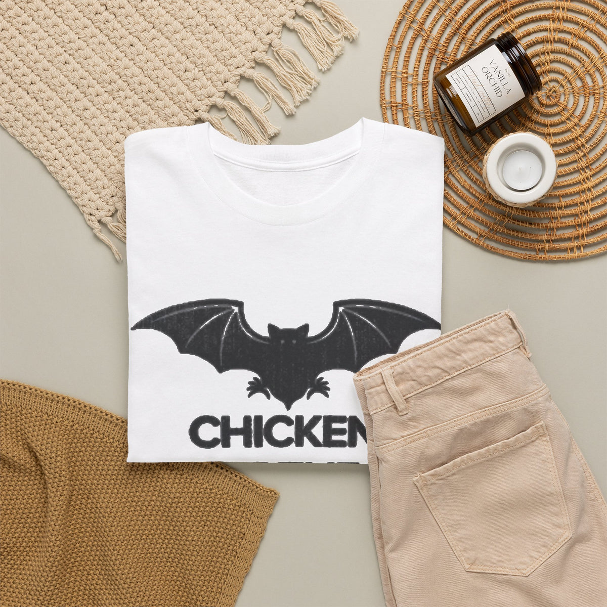Chicken Of The Cave Graphic T Shirt Men's Comedy Heavy Cotton Tee
