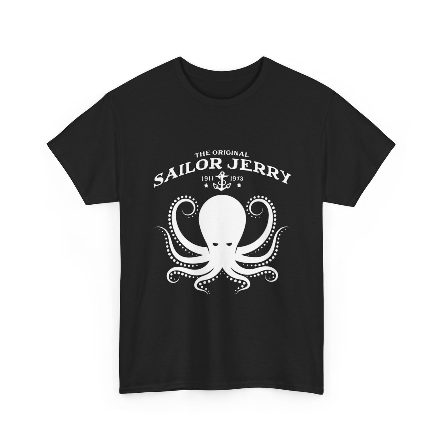 Sailor Jerry T-shirt vintage tattoo navy art retro Hawaii Heavy Cotton Tee