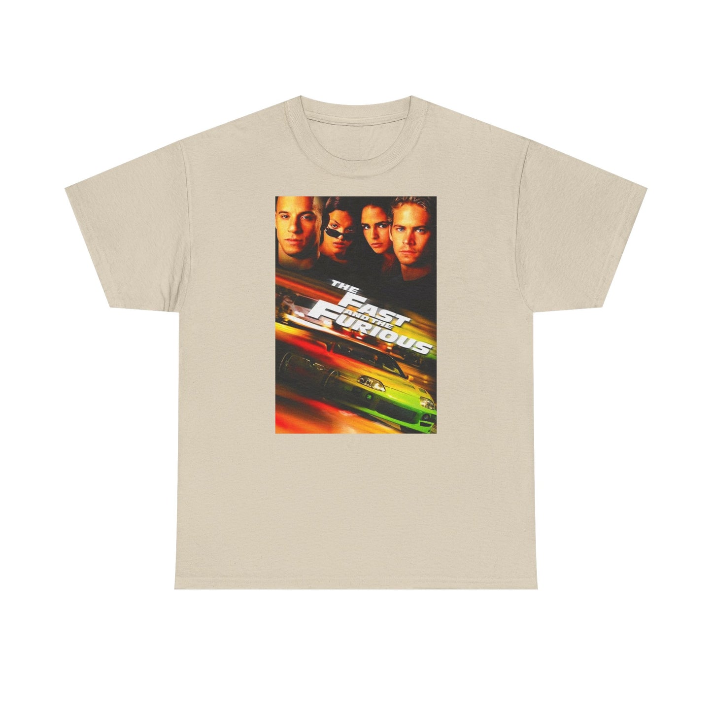 Fast and the furious T-shirt Retro Movie car club Cali Unisex Heavy Cotton Tee