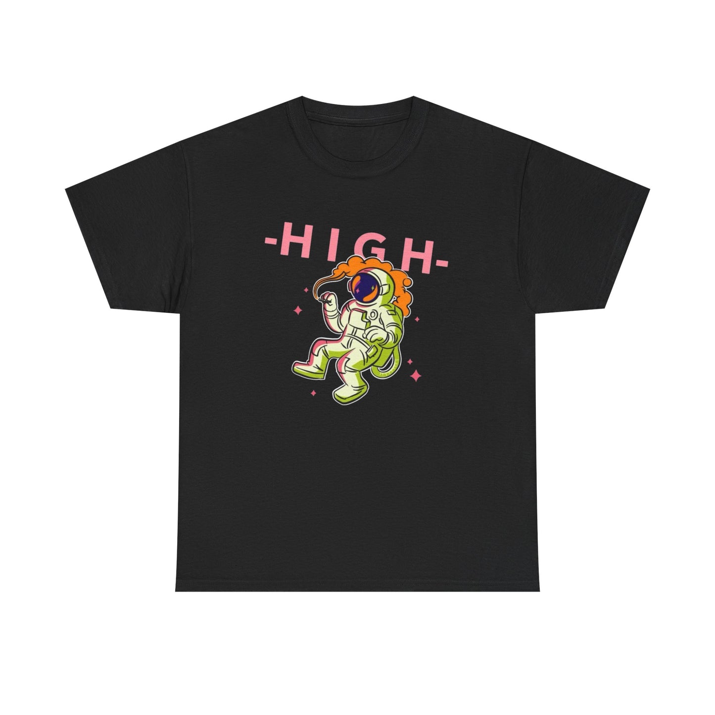 High In Space Graphic T Shirt NEW Adult Unisex Heavy Cotton Tee