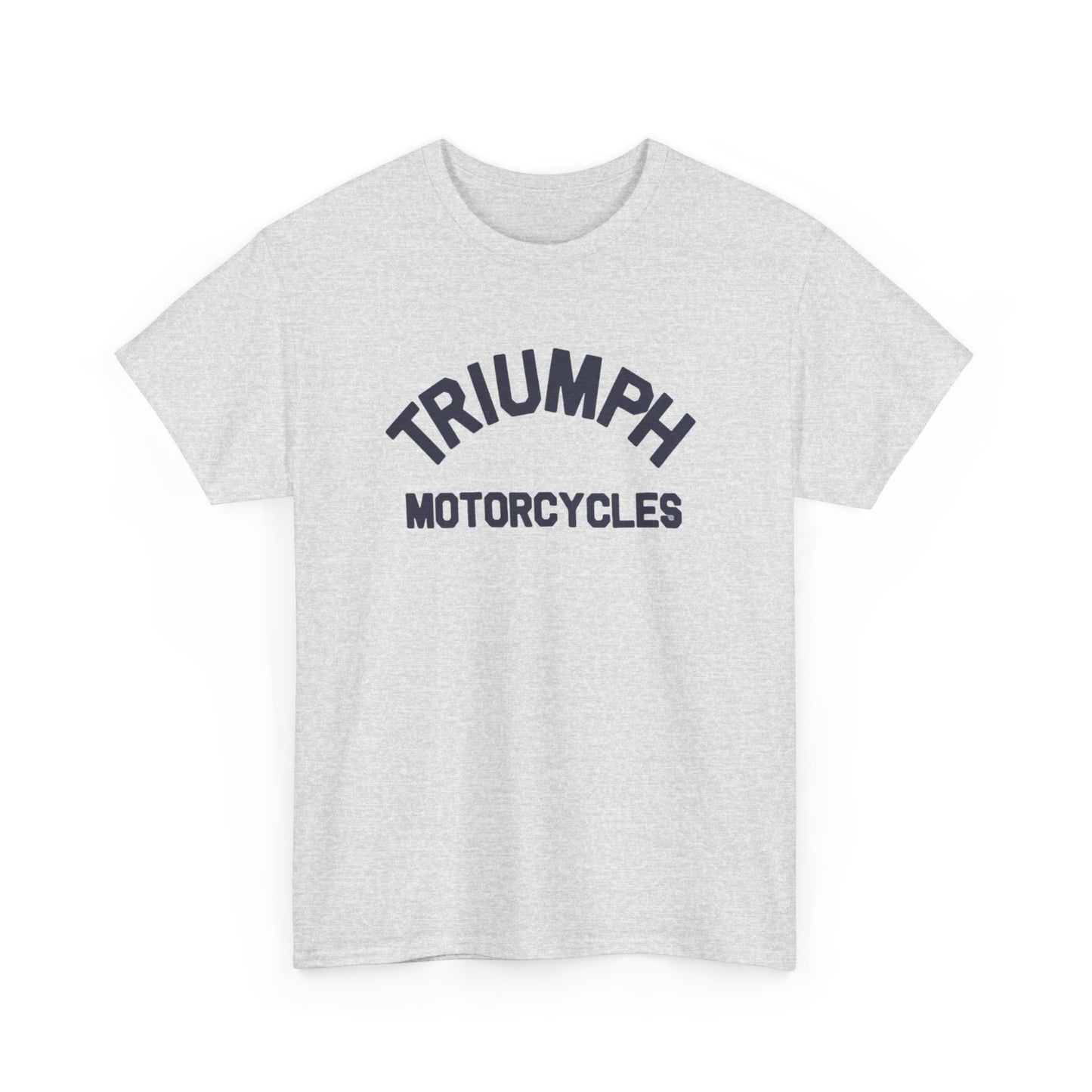Triumph Motorcycles Tshirt Vintage Logo Classic Fit Unisex Heavy Cotton Tee