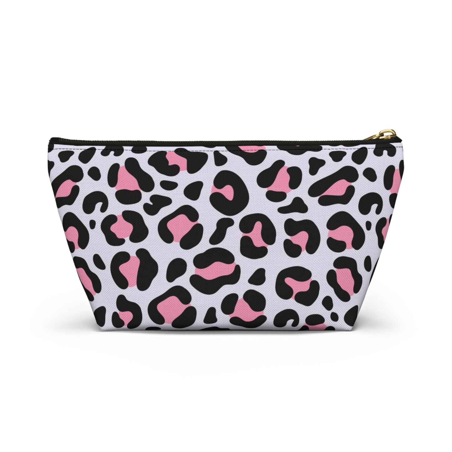 Travel Bag Multi Color Pink Leppard Print Accessory Pouch w T-bottom