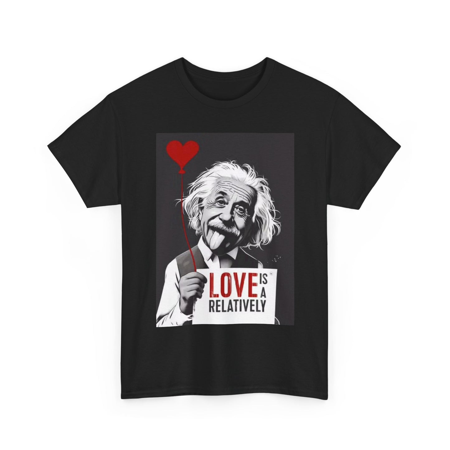 Albert Einstein Theory Of Love Shirt Funny Graphic Unisex Heavy Cotton Tee