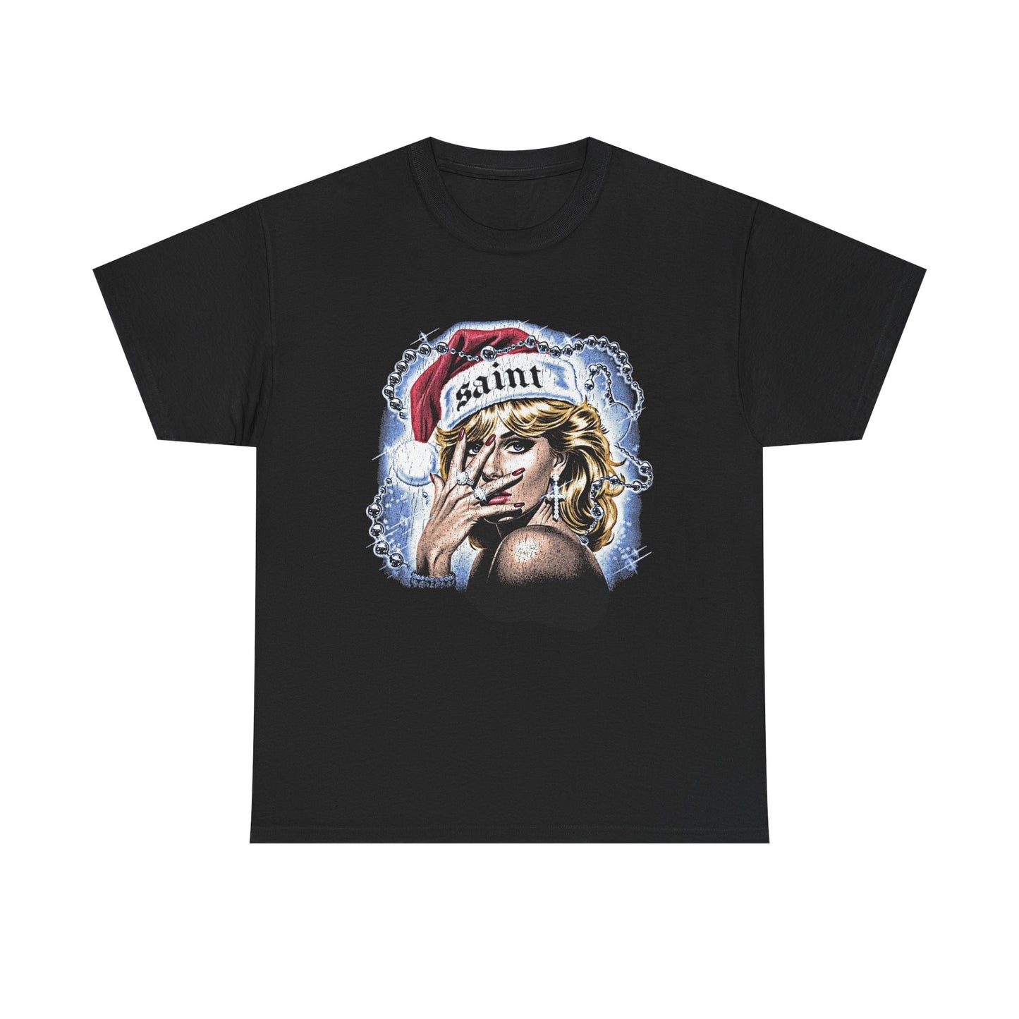 Saint Christmas Vintage Graphic T Shirt NEW Adult Tee