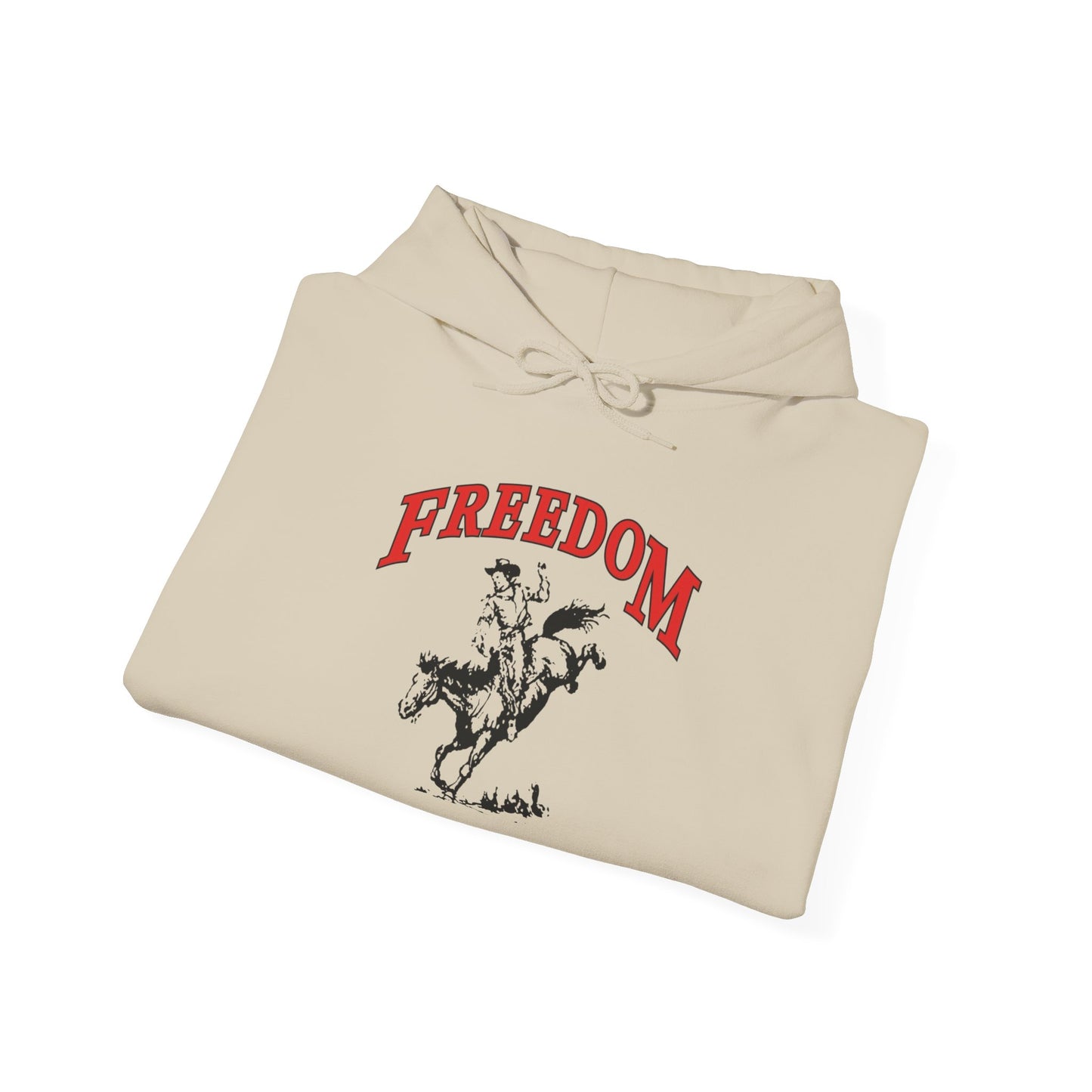 Freedom Horses Graphic Hoodie Unisex Heavy Blend™ Hooded Sweatshirt