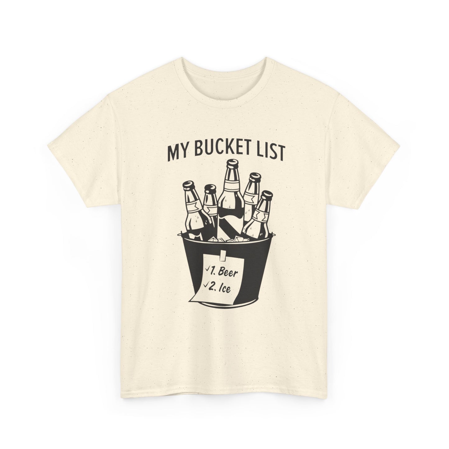 My Bucket List Beer And Ice Graphic T Shirt ADULT NEW