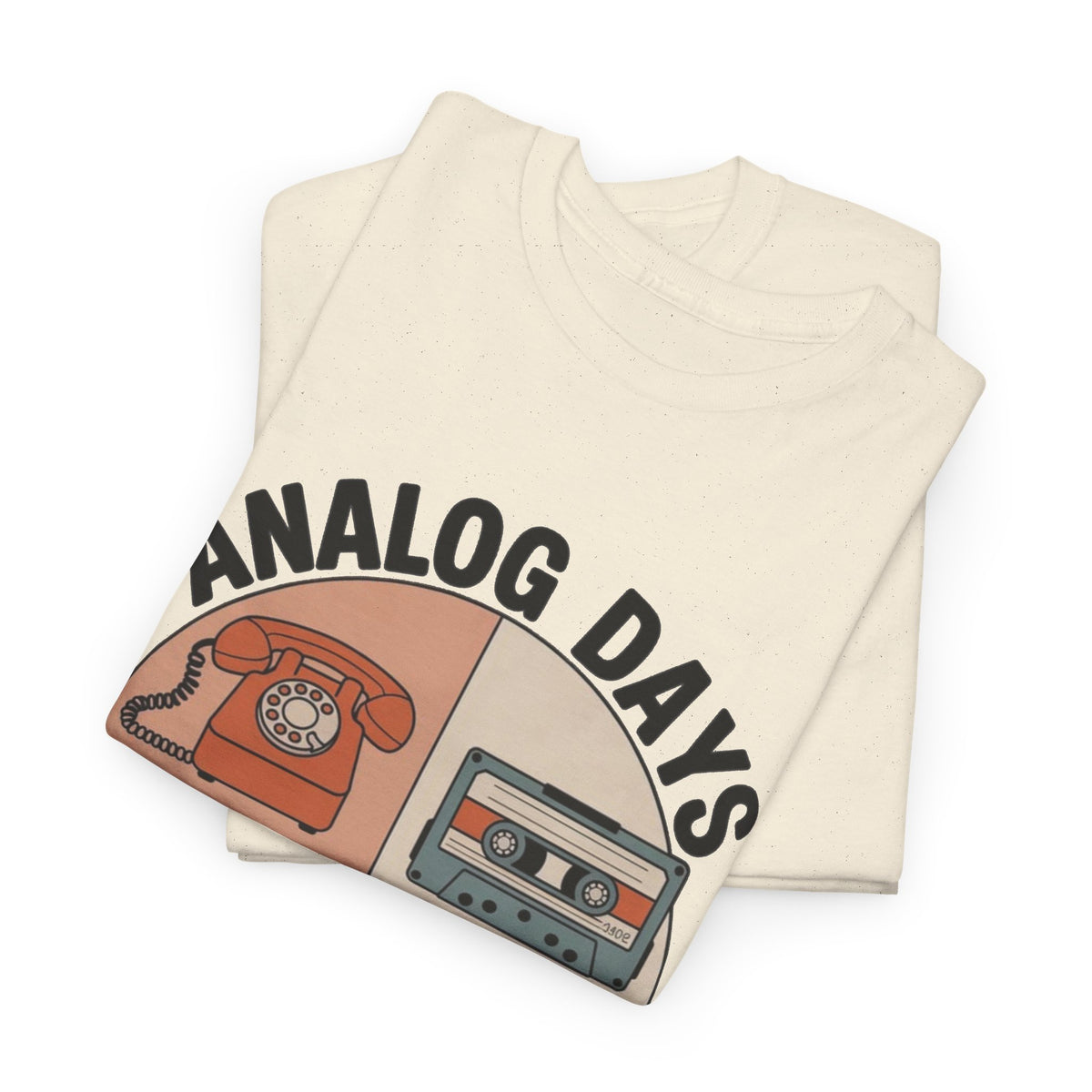 Analog Days Vintage Cassette and Camera Graphic T-Shirt Men's Graphic Tee