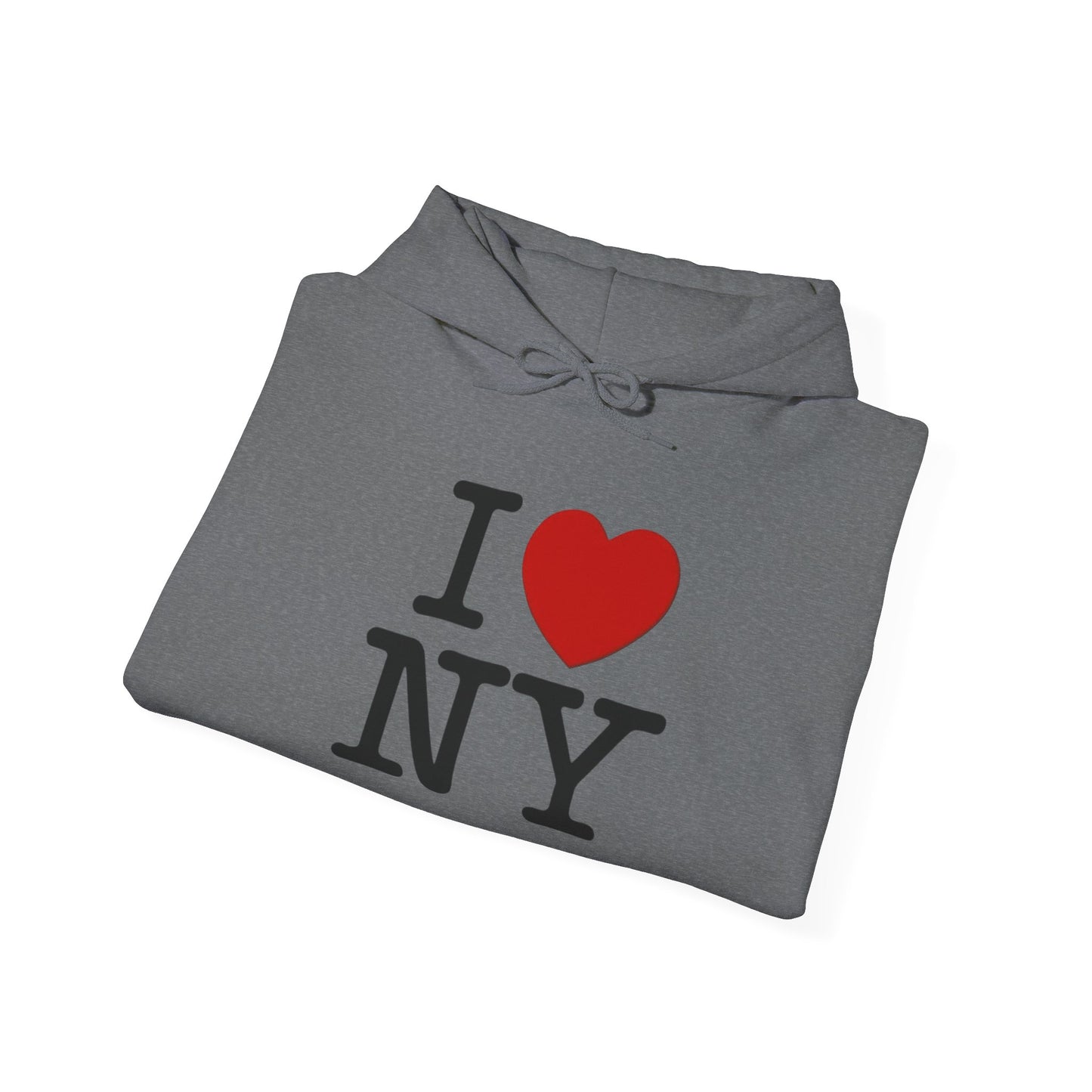 I Love New York Vintage Graphic Hoodie Unisex Heavy Blend™ Hooded Sweatshirt