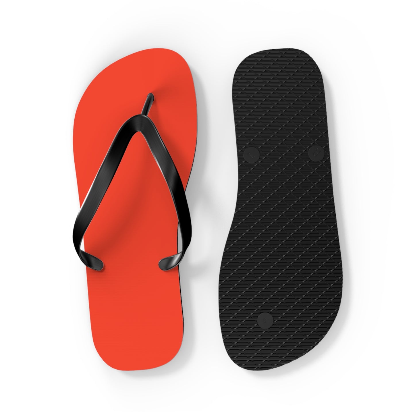 Neon Orange Flip Flops, Sandals Slides, Summer Footwear, Brand New