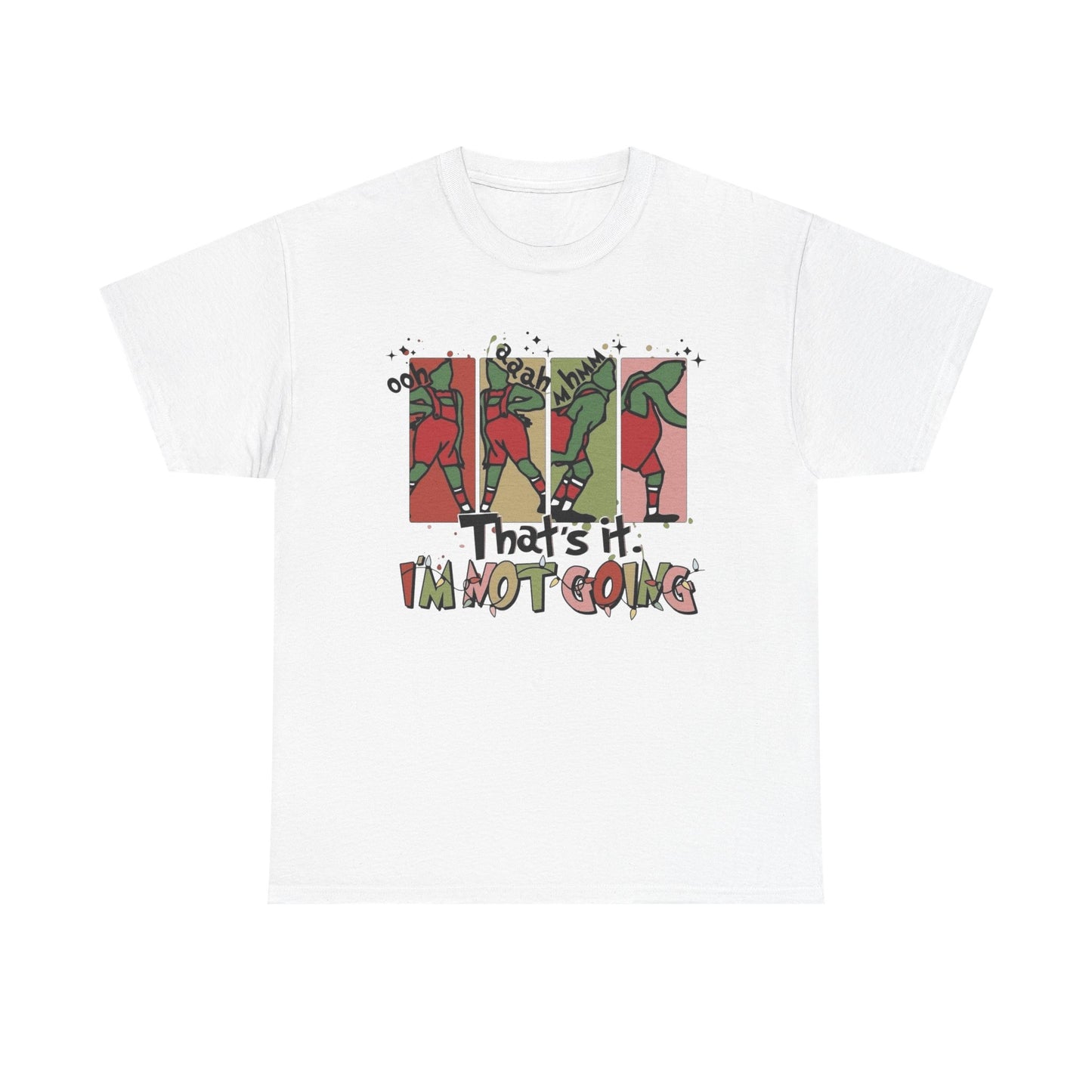Funny Grinch Christmas Graphic T Shirt Unisex NEW Heavy Cotton Tee