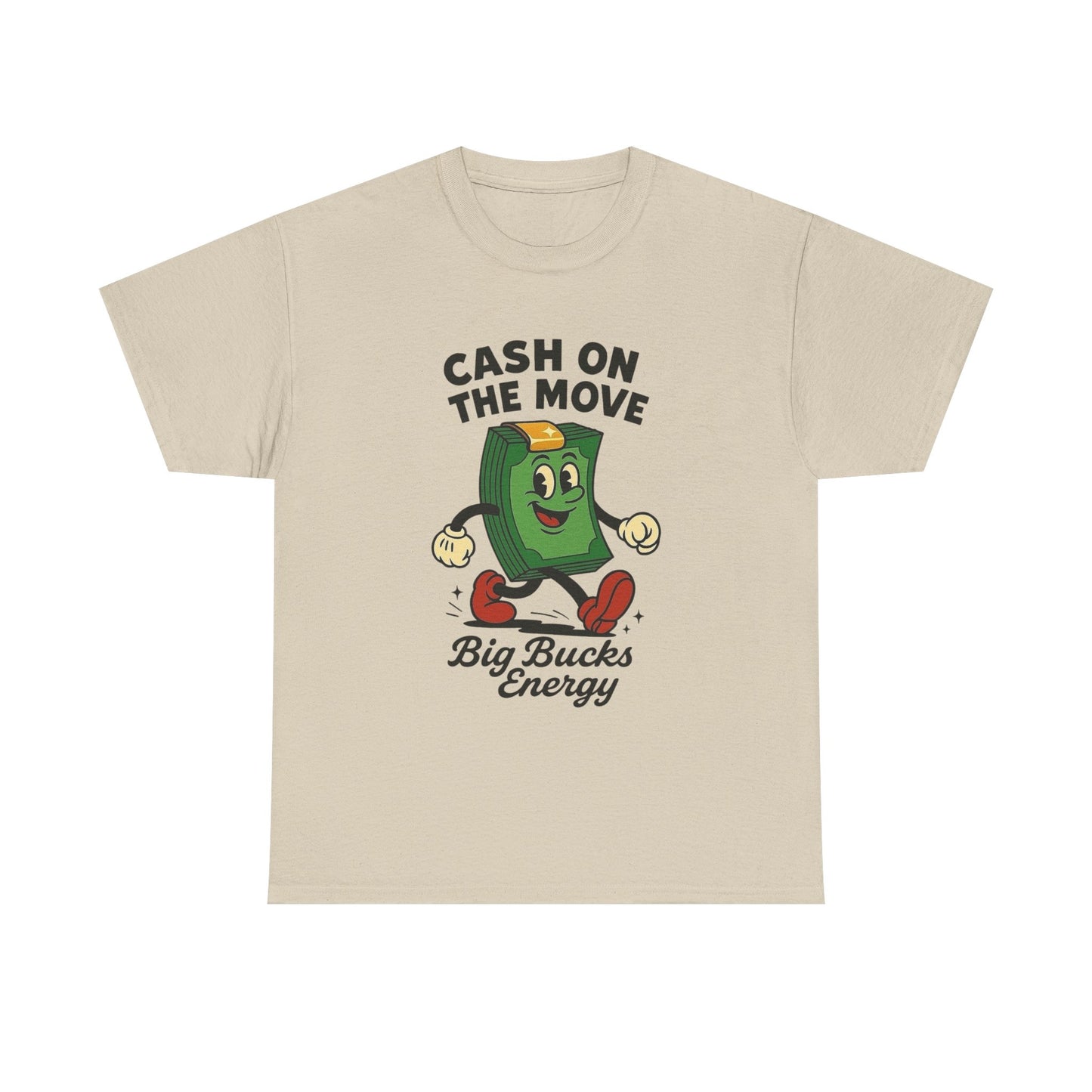 Cash On The Move Graphic T Shirt NEW GIFT Unisex Heavy Cotton Tee