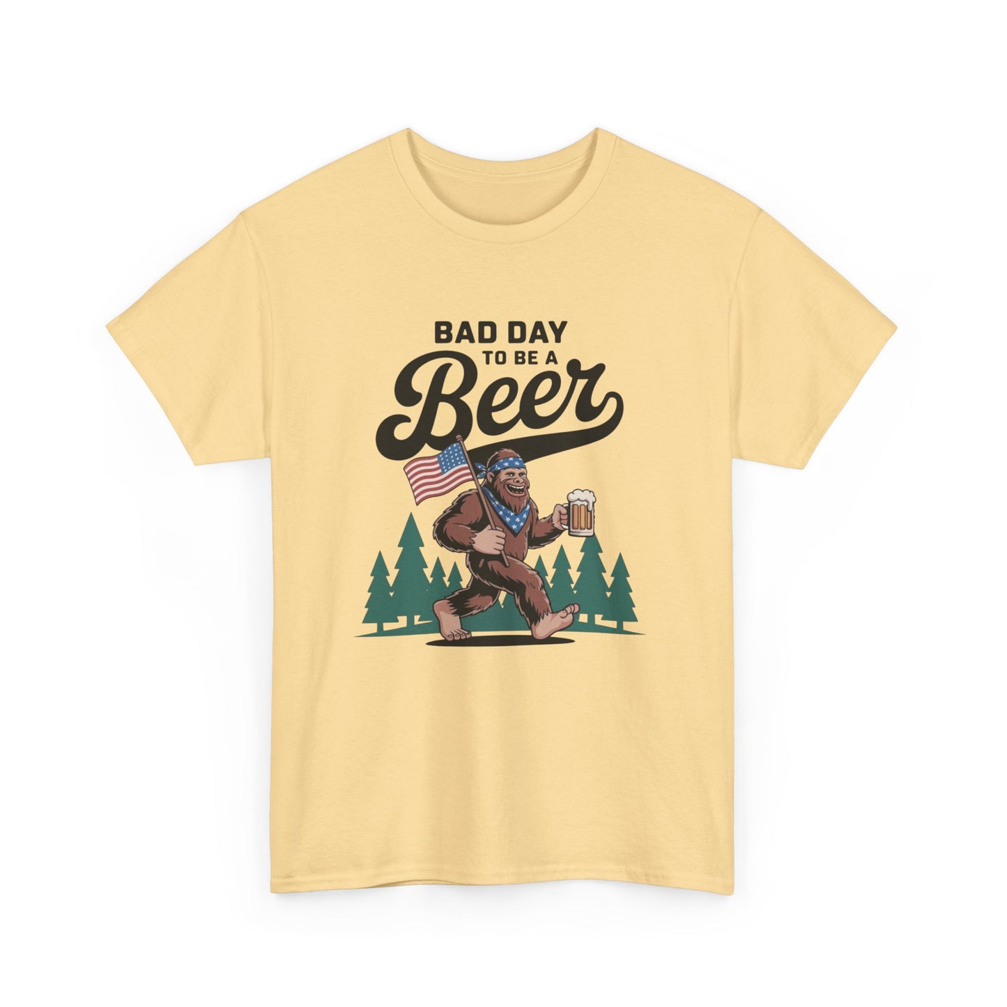 Bad Day To Be A Beer T Shirt Graphic Unisex Heavy Cotton Tee NEW GIFT