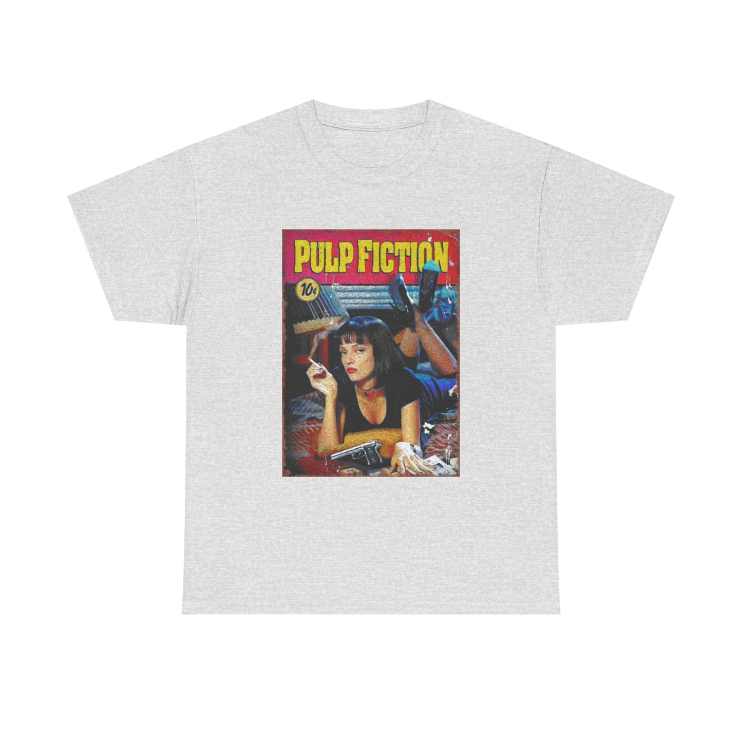 Pulp fiction T-shirt vintage graphic retro movie poster Unisex Heavy Cotton Tee
