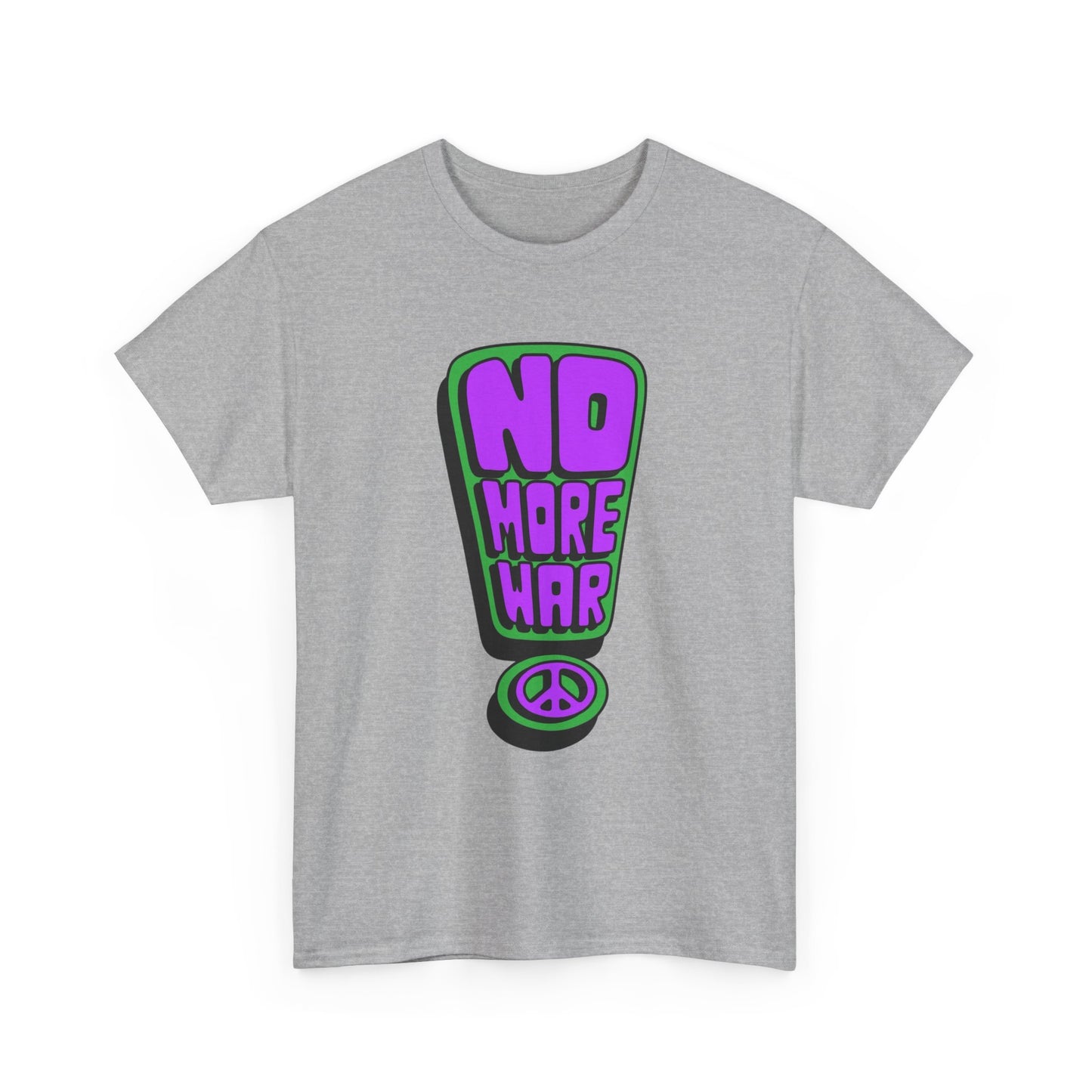 NO MORE WAR Vintage Graphic T-Shirt Unisex Heavy Cotton Tee