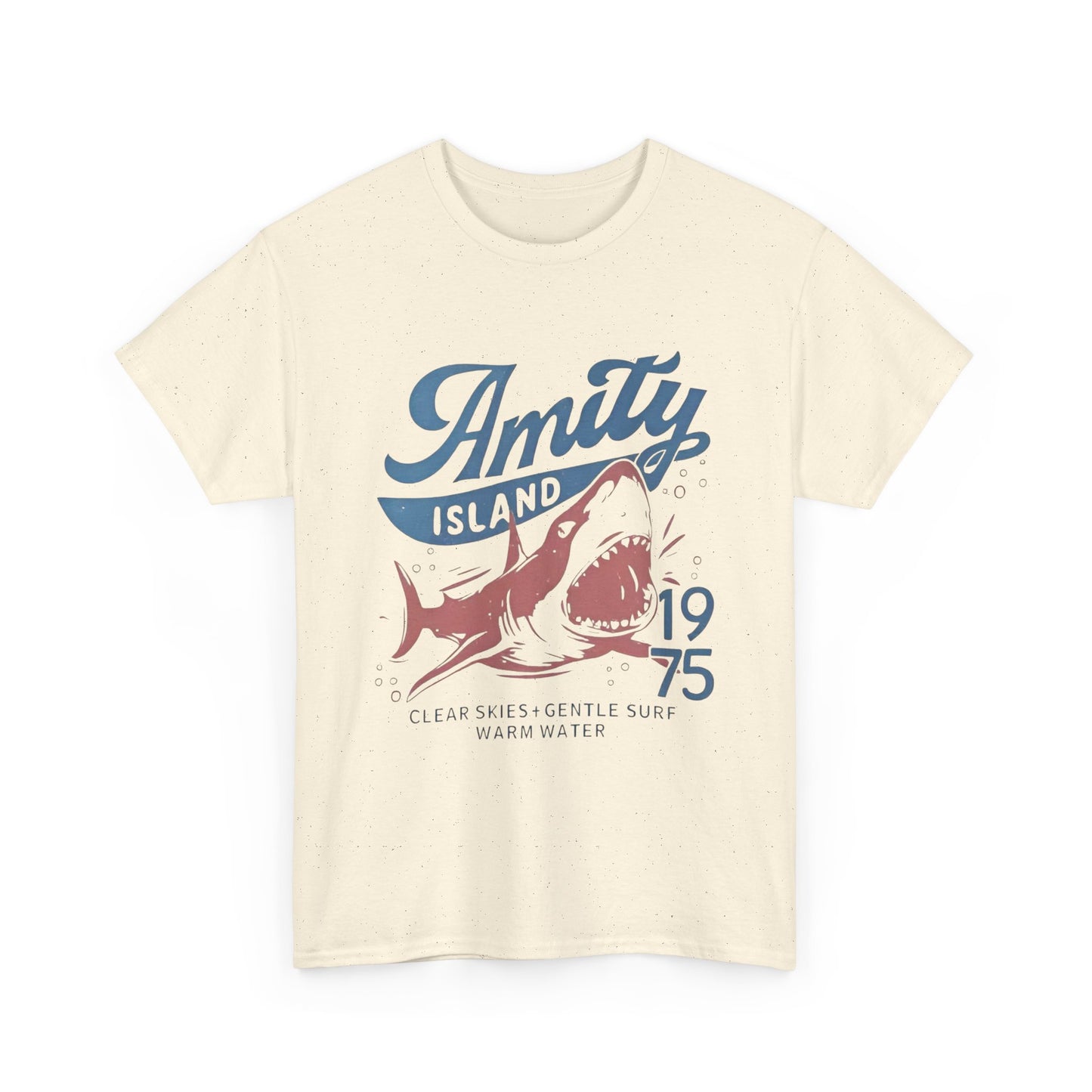 Jaws Amity Island Shark Graphic T Shirt Unisex Heavy Cotton Tee GIFT