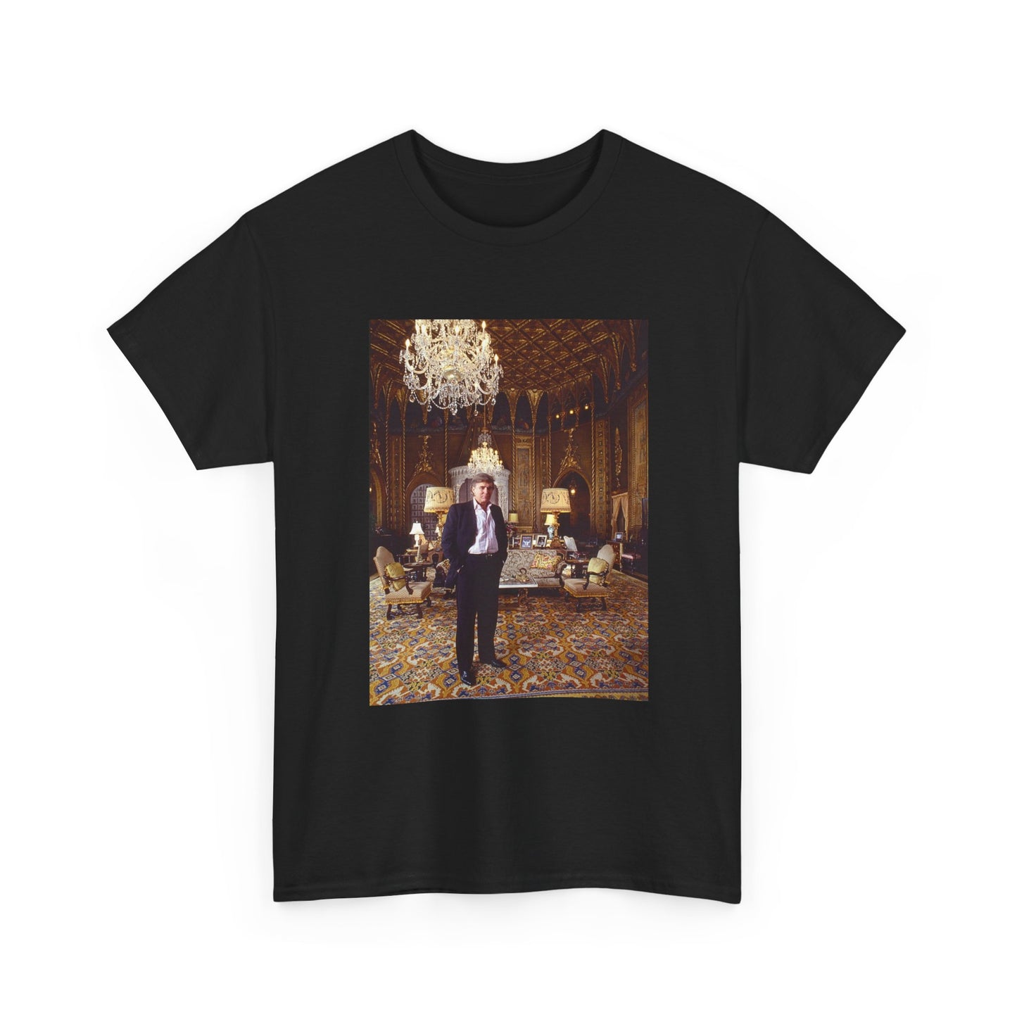 Donald Trump Tshirt Mar A Lago Florida Beach Retro Photo Unisex Heavy Cotton Tee